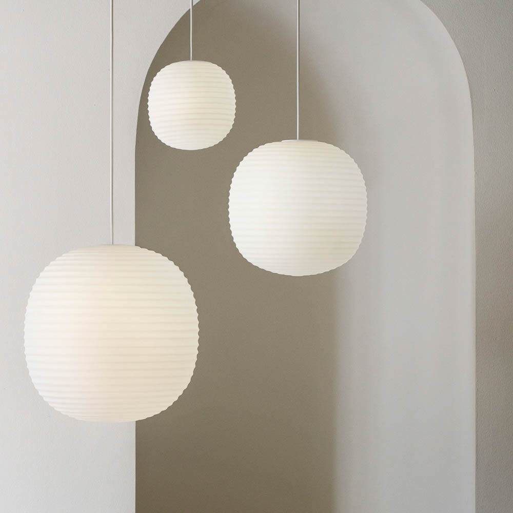 NEW WORKS Lantern Pendant Light - 3 Sizes (Small/Medium/Large) for Bedroom, Living Room & Outdoor Decor