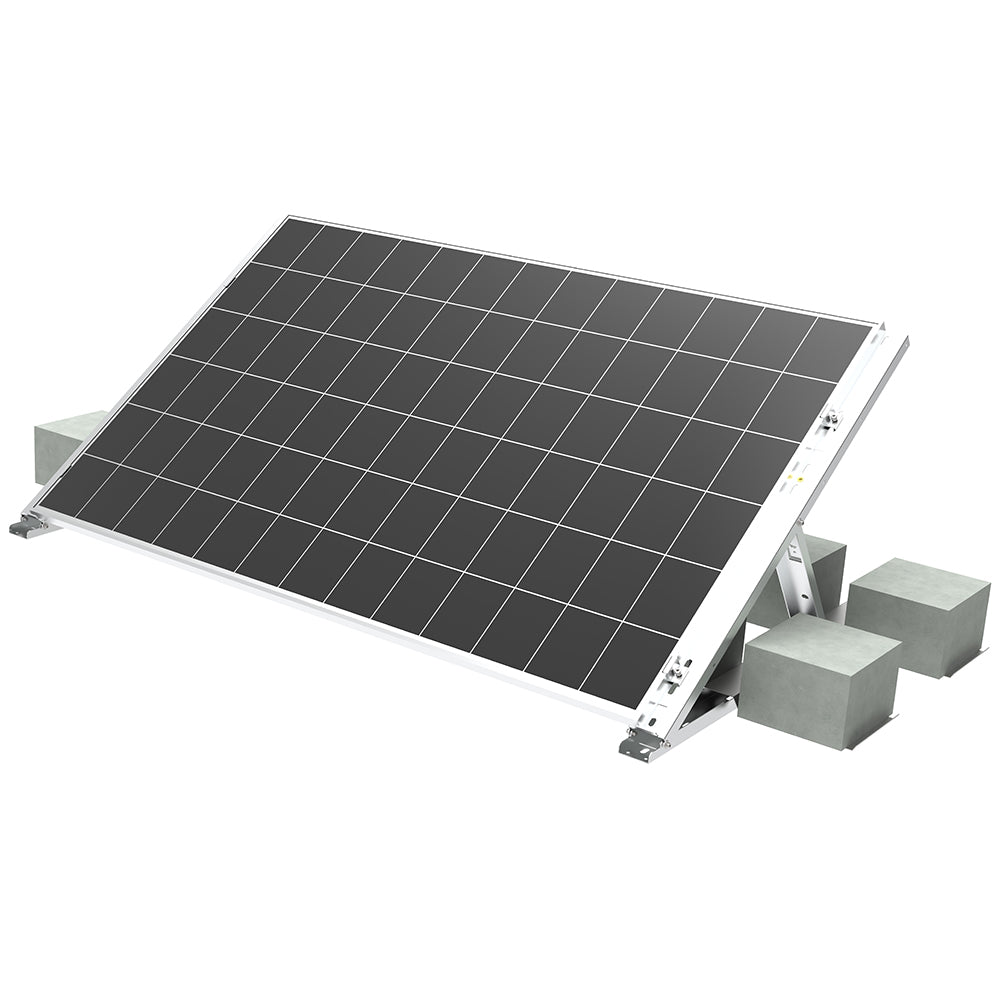 Elios Tectum T1 Ballasted Solar Panel Roof Mounting System - Single Panel Rack for Flat Roofs | Perfect for Residential & Commercial Solar Installations