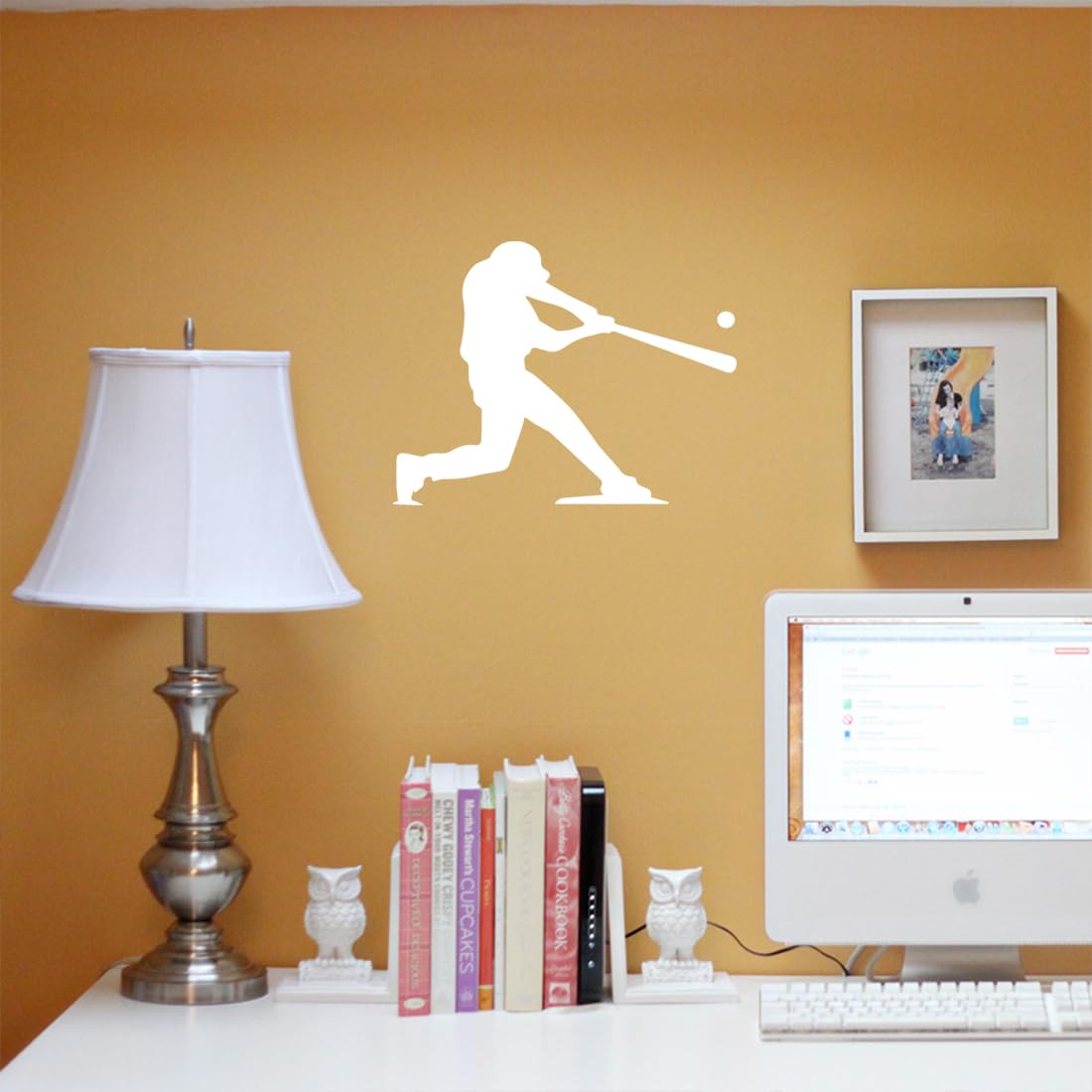 Premium Waterproof Vinyl Decal Stickers (Set of 2) - Baseball Player At Bat Design for Laptops, Phones, Helmets, Cars, Mugs & Home Decor - Perfect for Sports Fans, Gifts & DIY Projects
