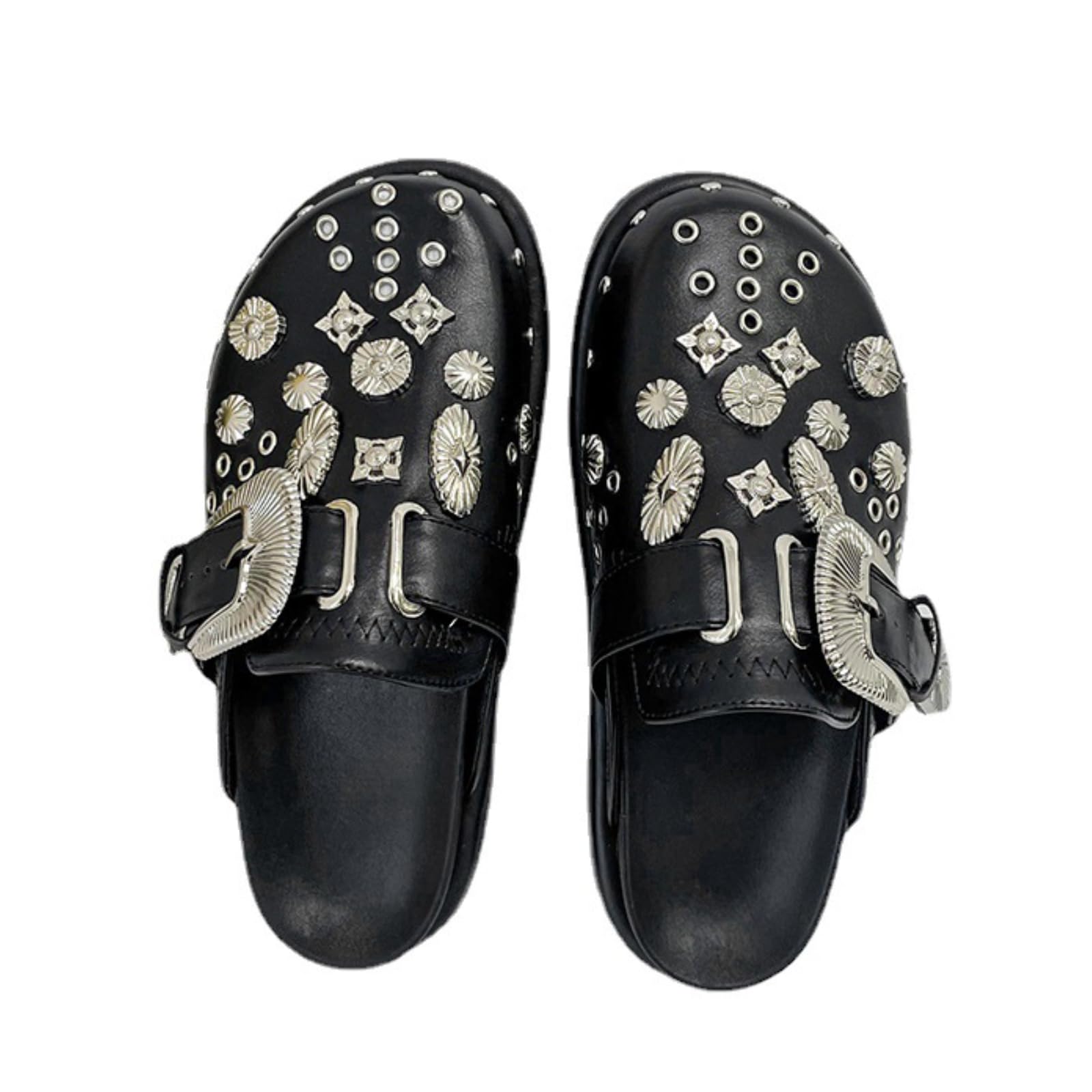 GGOOB Y2K Punk Platform Clogs for Women - Emo Shoes & Slippers with Thick Sole - Perfect for Gothic Fashion, Concerts, and Retro Outfits