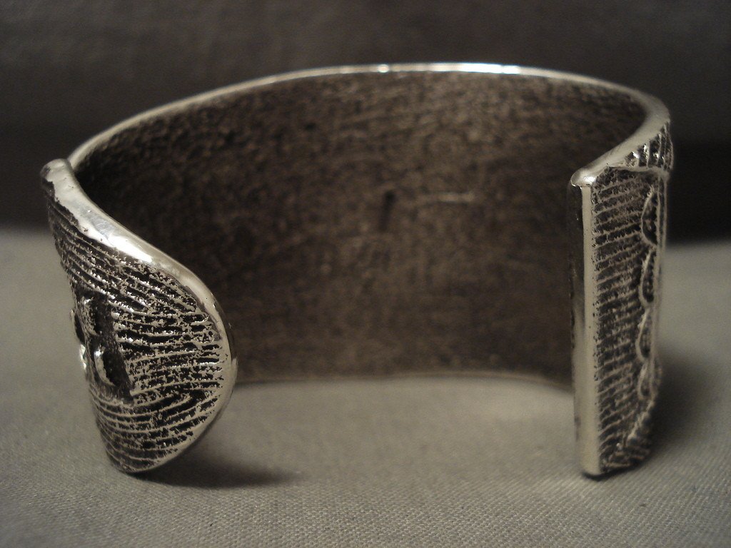 115 Gram Navajo 'Maiden Cuff' Sterling Silver Native American Jewelry - Handcrafted Tufa Cast Coral Bracelet for Women, Southwest Style Boho Accessory | Perfect for Festivals, Weddings & Special Occasions