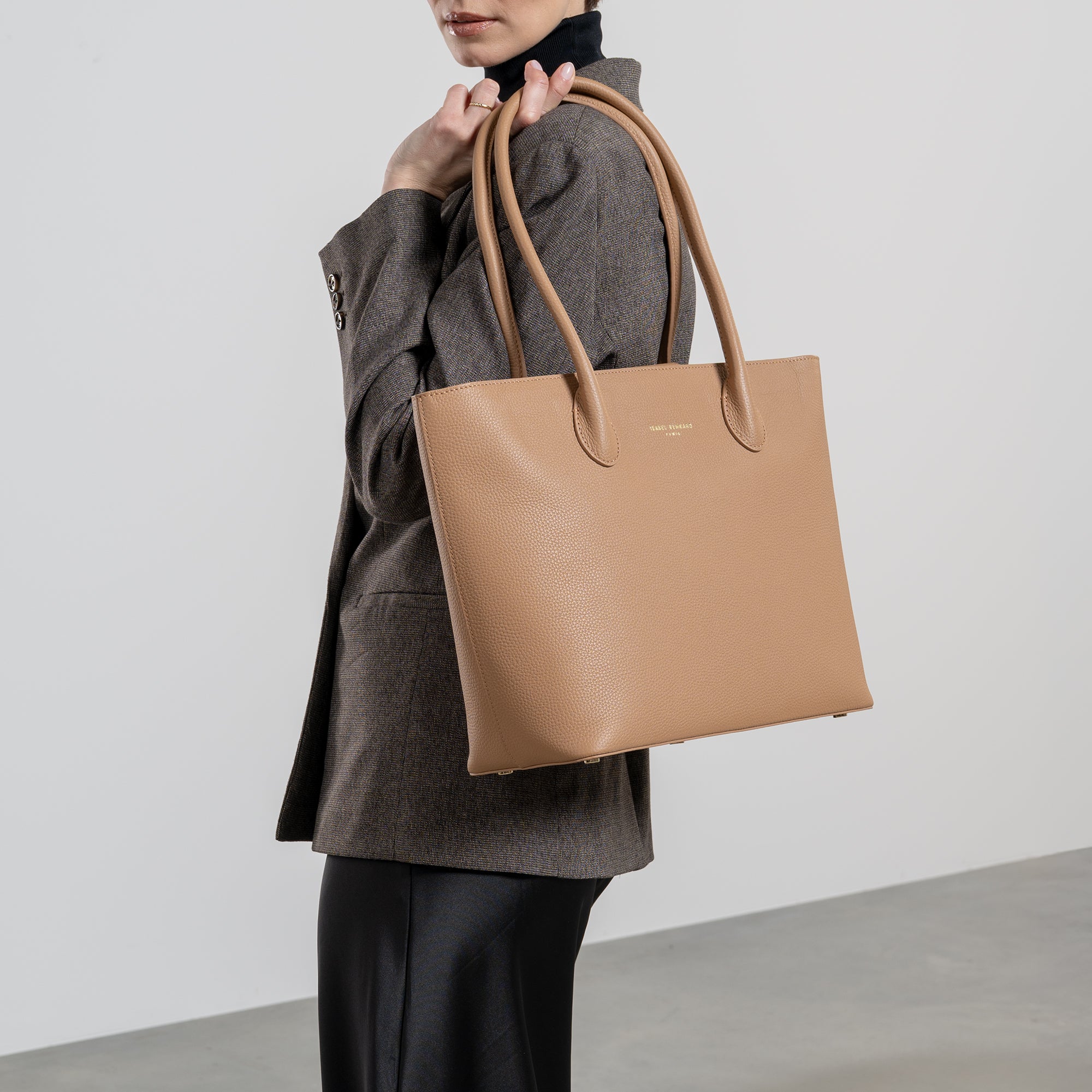 Isabel Genuine Calfskin Leather Tote Bag and Wallet Set for Women - Perfect for Work, Travel & Everyday Use