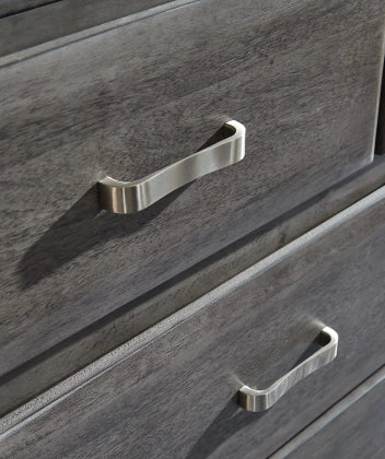 Caitbrook King Size Storage Bed with 8 Drawers - Gray Wooden Platform Bed Frame with Underbed Storage - Perfect for Small Bedrooms & Guest Rooms