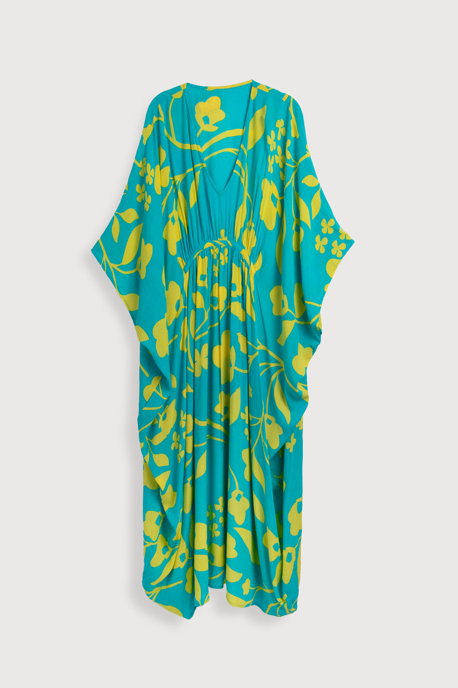Stylish Floral Print Kaftan Maxi Dress for Women - Boho Beach Cover Up, Pool Party, Summer Vacation Outfit