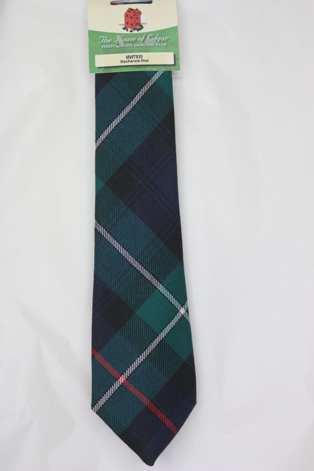 Stylish MacKenzie Modern Tartan Tie for Men | Premium Wool Necktie | Perfect for Weddings, Business & Formal Events