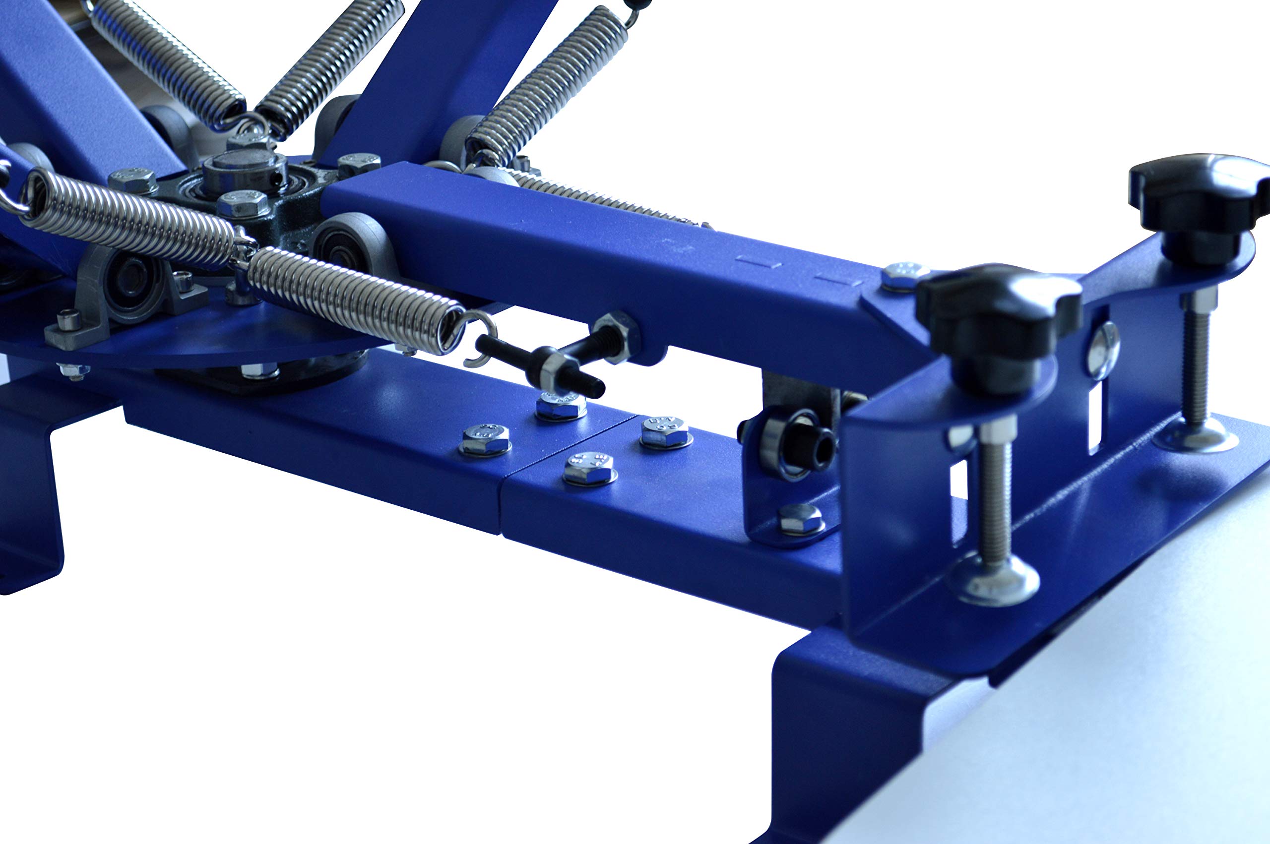 INTBUYING 4-Color 1-Station Screen Printing Press Machine with Stand - Professional T-Shirt Printing Equipment for DIY, Small Business & Custom Apparel Design