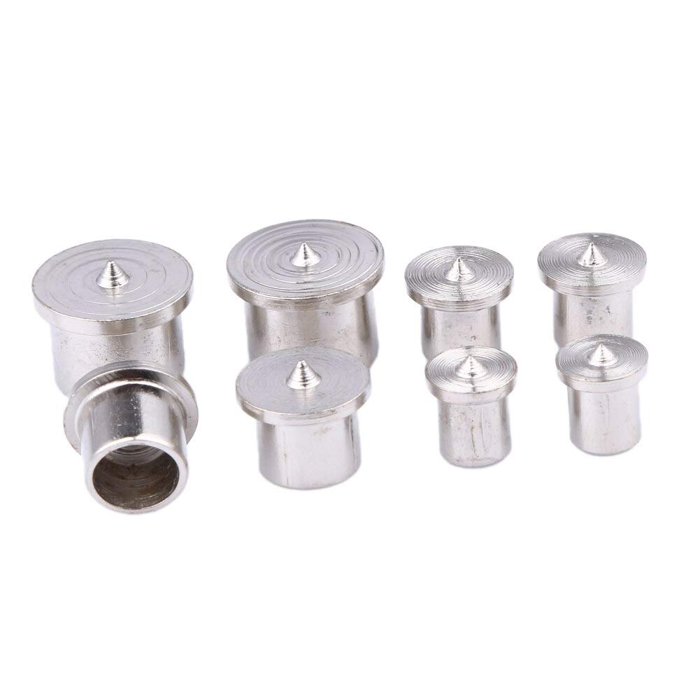 8-Piece Dowel Center Point Pin Set (6/8/10/12mm) - Premium Woodworking Drill Bits for Joinery, Cabinet Making & Furniture Repair - Hollow Design for Perfect Alignment - Power Drill Accessories for Wood Plugs & Tenons