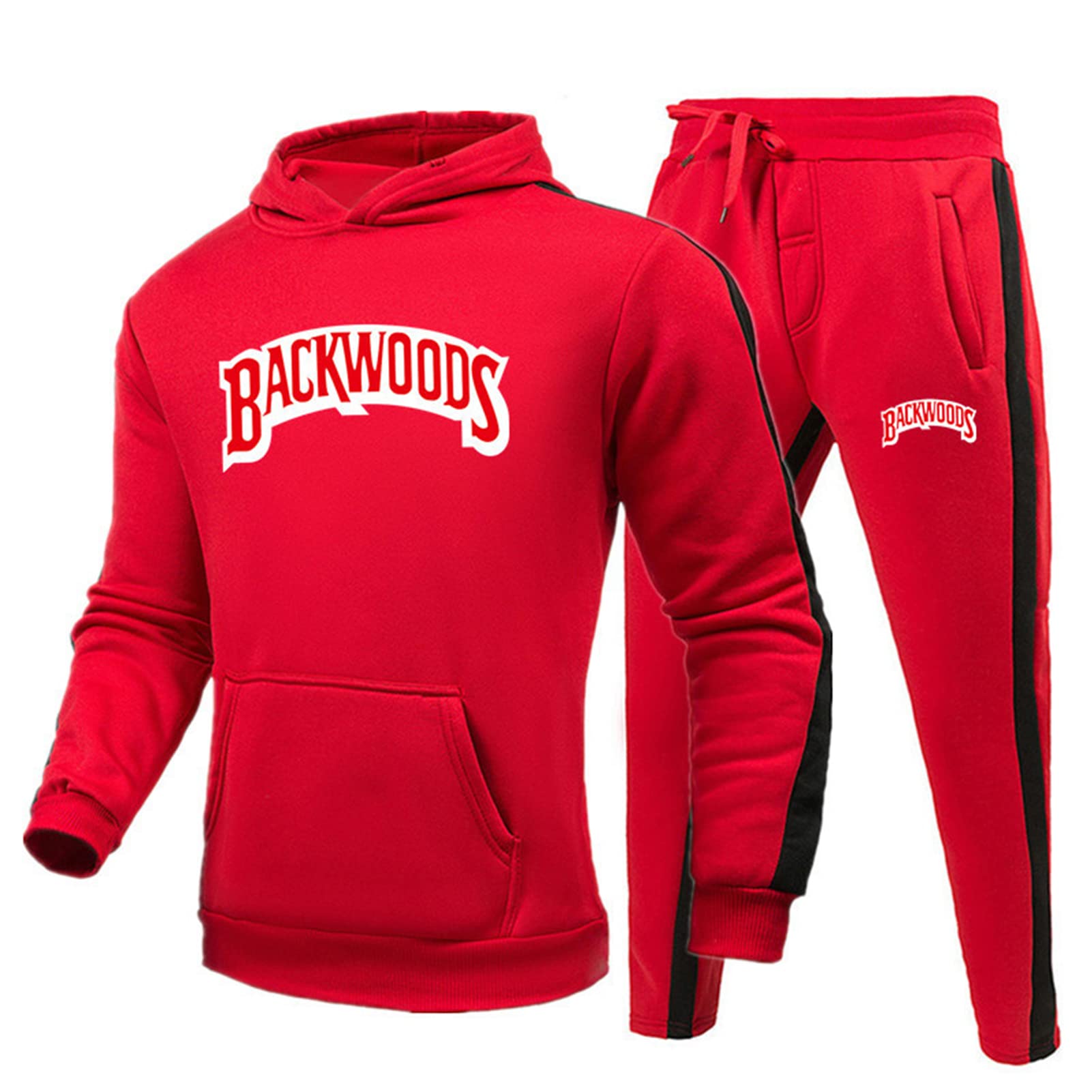 Backwoods Sweatsuit for Men & Women - Unisex Hoodie & Sweatpants Set | Casual Two-Piece Tracksuit for Gym, Lounge & Streetwear Fashion