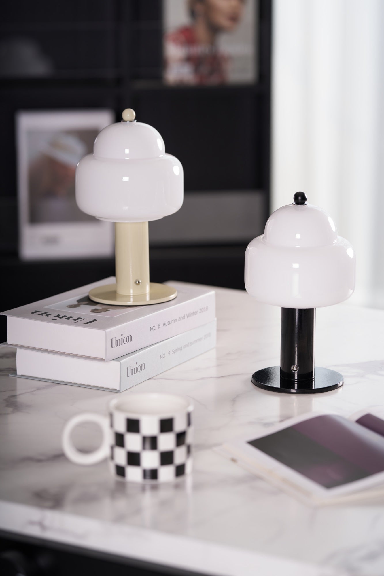 Modern Cloud Dome Table Lamp - Soft Glow LED Night Light for Bedroom, Nursery & Living Room - Perfect for Reading, Relaxing & Creating a Cozy Ambiance