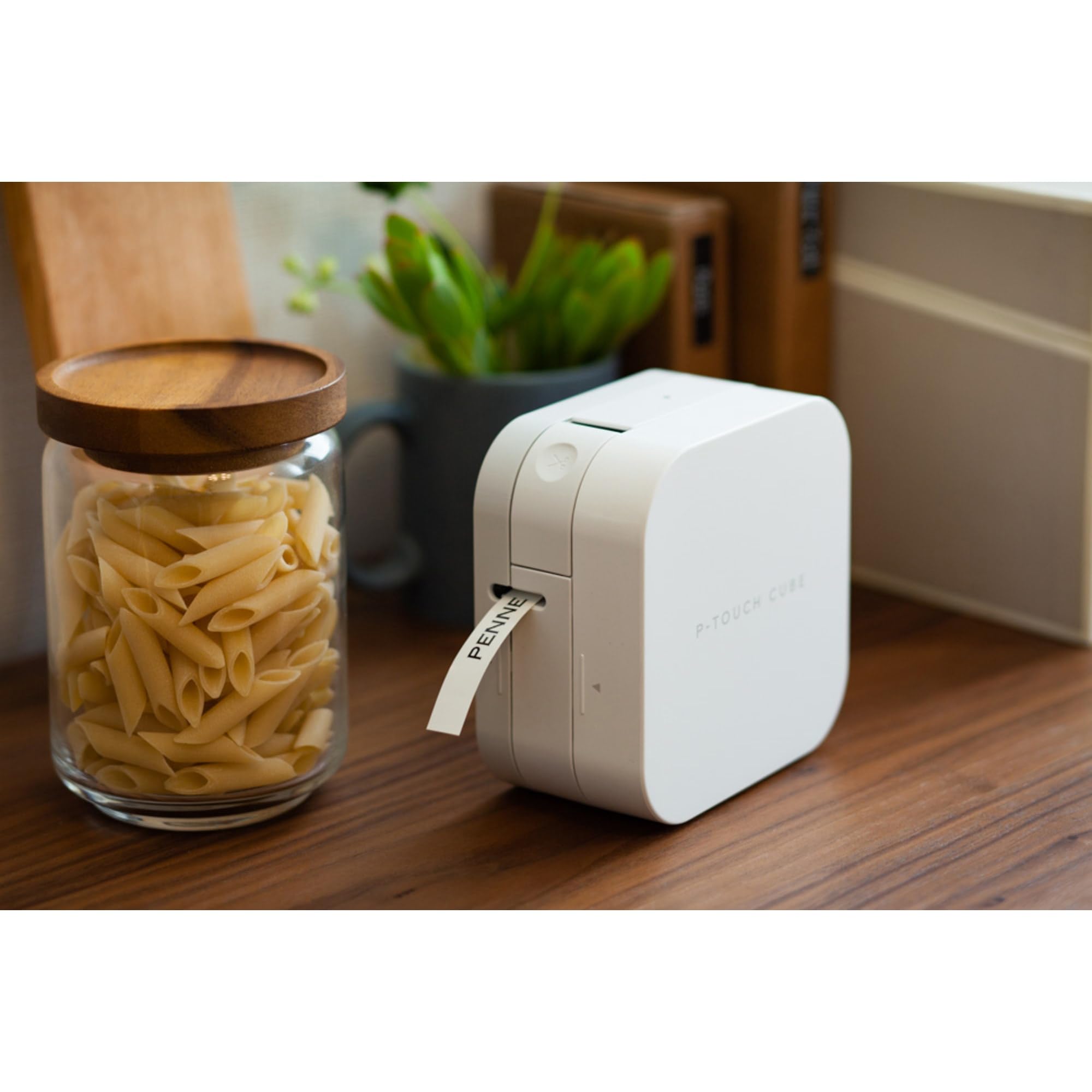 Brother P-Touch Cube Color Smartphone Label Maker - Bluetooth Wireless Label Printer with Multiple Templates for Apple & Android Devices - White - Perfect for Home, Office & Craft Organization