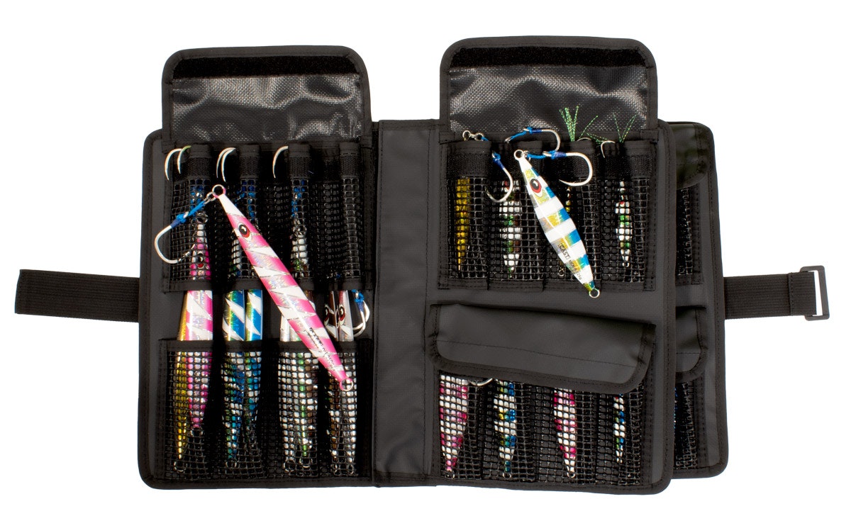 Premium Cast Jig Bag for Fishing - Durable Tackle Storage with Multiple Pockets - Perfect for Bass, Trout, and Saltwater Fishing Trips
