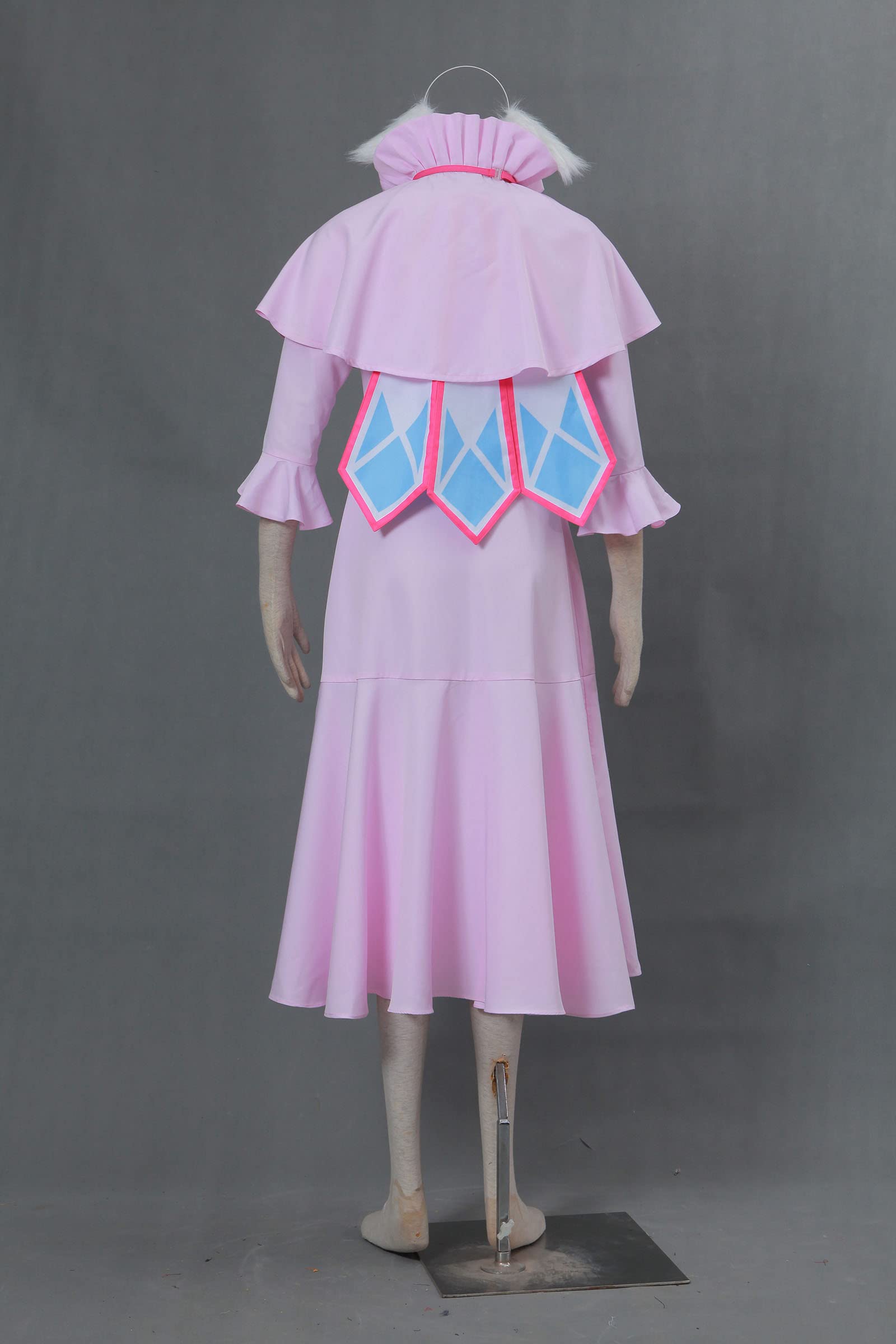Anime Mavis Cosplay Dress for Women - Pink Gothic Lolita Costume with Cat Ear Headdress | Halloween Party, Cosplay Event, Comic Con Outfit