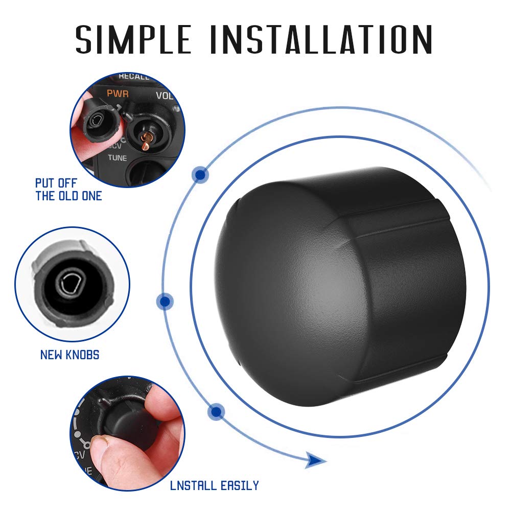 RDBS Stereo Radio Volume Control Knob Replacement (Compatible with GM 16199583 & Select GM Vehicles) - Perfect for Car Audio Repair & DIY Upgrades