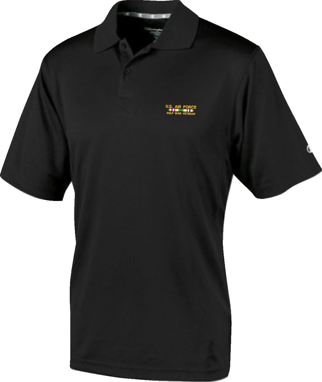 MilitaryBest U.S. Air Force Gulf War Veteran Moisture-Wicking Polo Shirt - Breathable Quick-Dry Performance Top for Outdoor Activities, Golf & Military Apparel