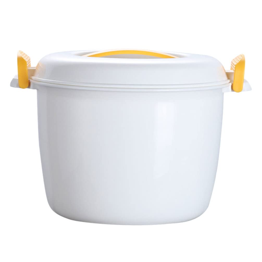 Microwave Pasta & Rice Cooker Steamer - BPA-Free Food Container with Lid, Perfect for Cooking Rice, Pasta & Vegetables | Ideal for Office Lunch, Dorm Meals & Quick Home Cooking