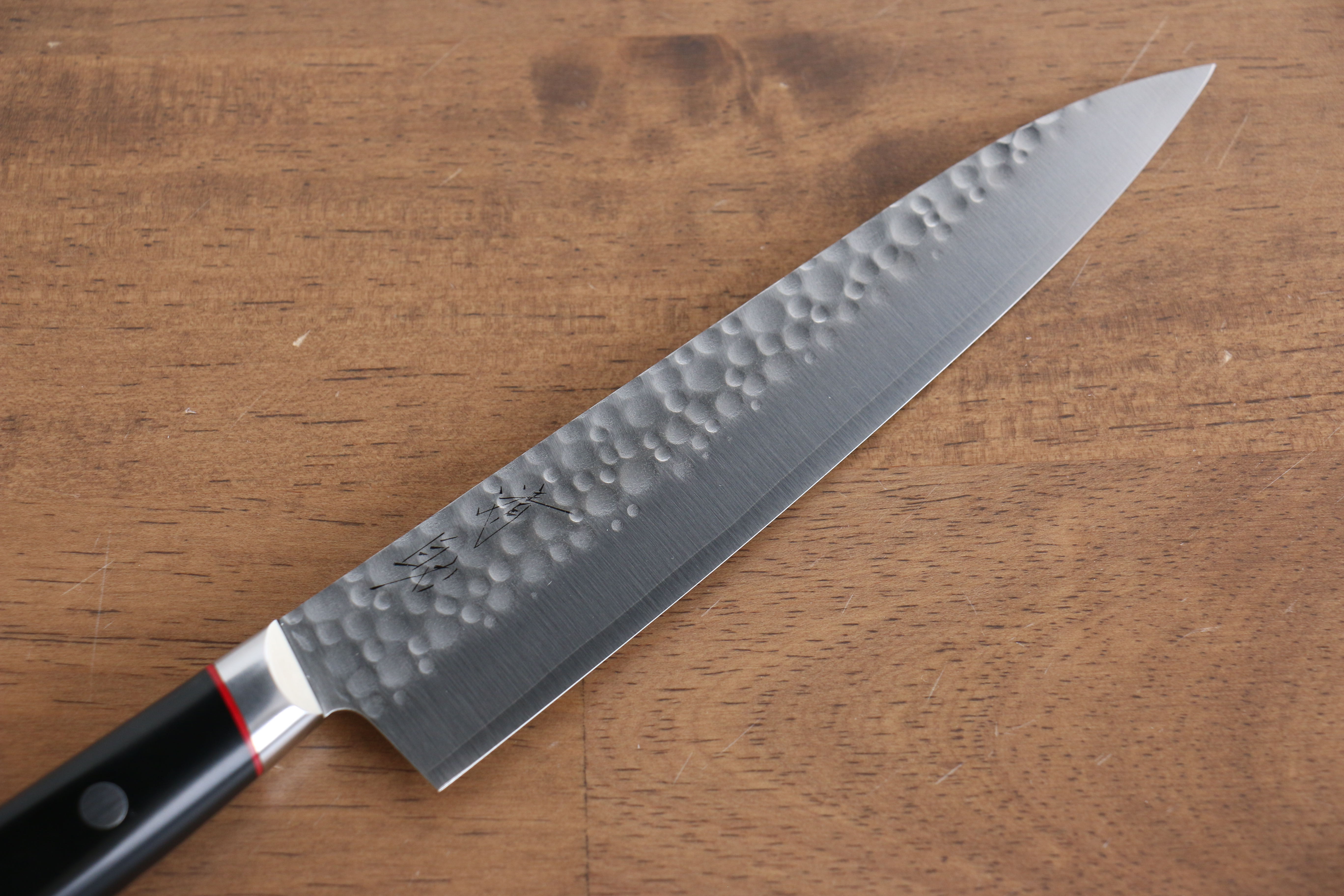 Seisuke PRO J VG10 Hammered Petty Utility Knife 150mm - Black Micarta Handle Japanese Kitchen Knife for Slicing, Chopping & Precision Cutting - Perfect for Home Chefs & Professional Kitchens