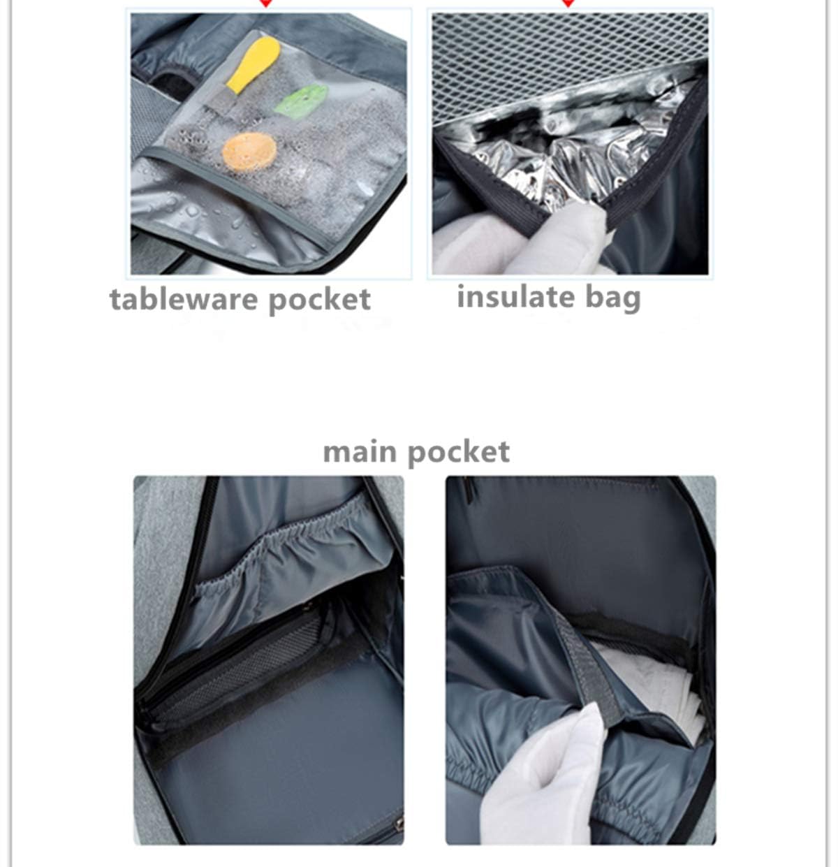 Snapwish Travel Diaper Backpack for Dads - Baby Changing Bag with Stroller Straps & Pad, Light Grey Unisex Diaper Bag | Perfect for Parenting Outings, Travel & Daily Use with Toddlers