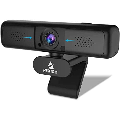 NexiGo N650 2K Webcam with Microphone - 1440p HD Streaming Camera for Zoom, Skype, Teams - Auto Light Correction & Noise Reduction - Perfect for Home Office, Online Classes & Video Conferencing