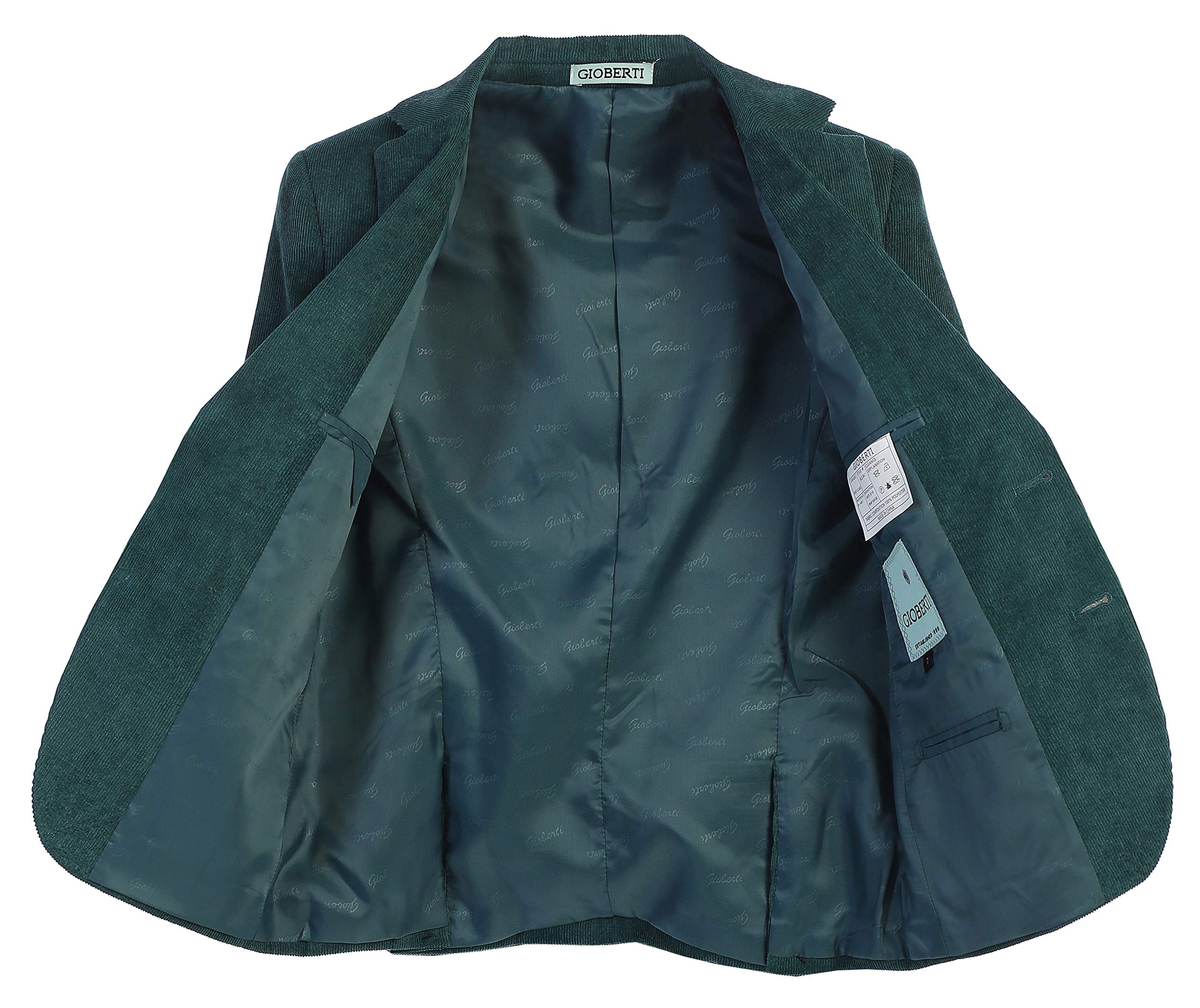 Gioberti Kids & Boys Corduroy Blazer Jacket - Stylish & Comfortable Formal Wear for School, Parties & Special Occasions