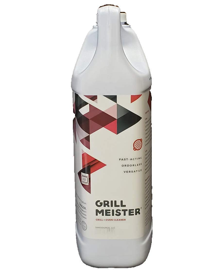 GrillMeister Heavy Duty Oven Grill Fryer Grate Cleaner & Degreaser - 1 Gallon (4 Pack) - Perfect for BBQ Grills, Ovens, Deep Fryers & Kitchen Appliances