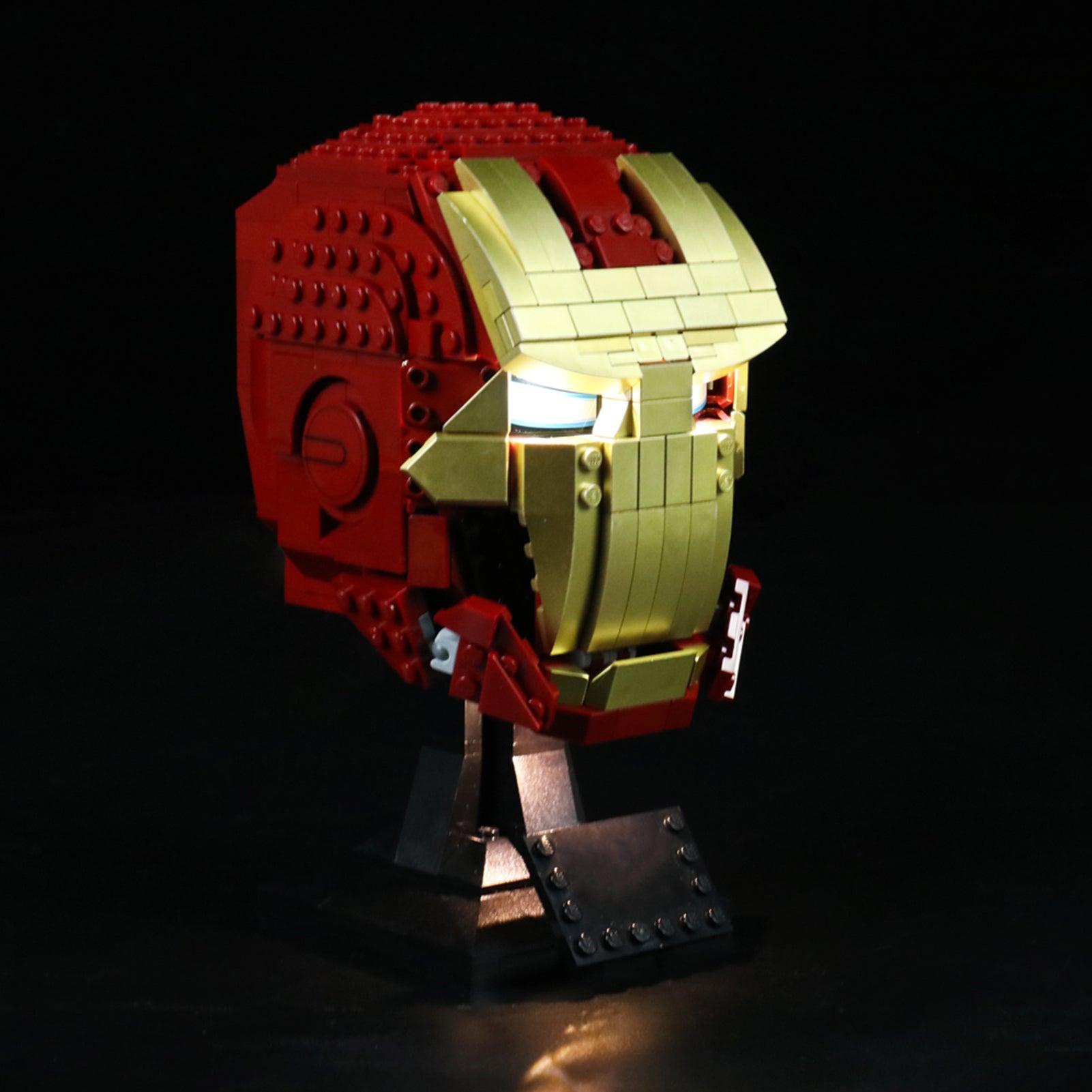 Best Light Kits for Lego Marvel Iron Man Helmet 76165 – DIY Lighting Kit for Lego Sets, Superhero Display & Night Light for Marvel Fans