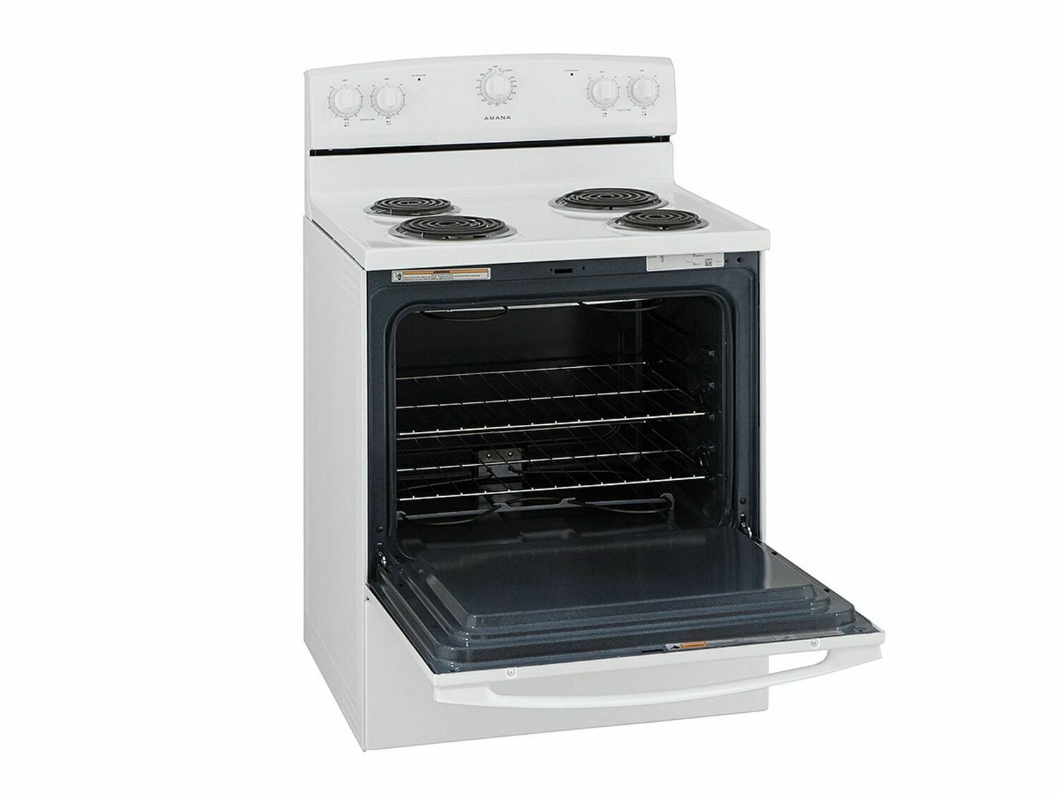 Amana ACR2303MFW 30-Inch Electric Range with Warm Hold Feature - White | Perfect for Home Kitchens & Small Restaurants