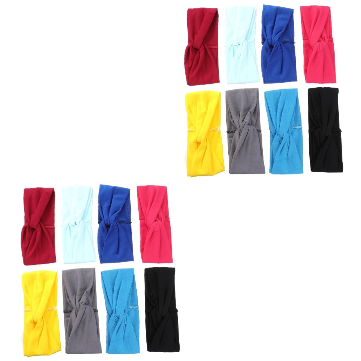 Beavorty 16 Pack Yoga Headbands for Women - Non-Slip Wide Head Wraps, Hair Bands & Scrunchies for Workouts, Running, Gym & Everyday Use - Perfect for Laying Edges & Styling