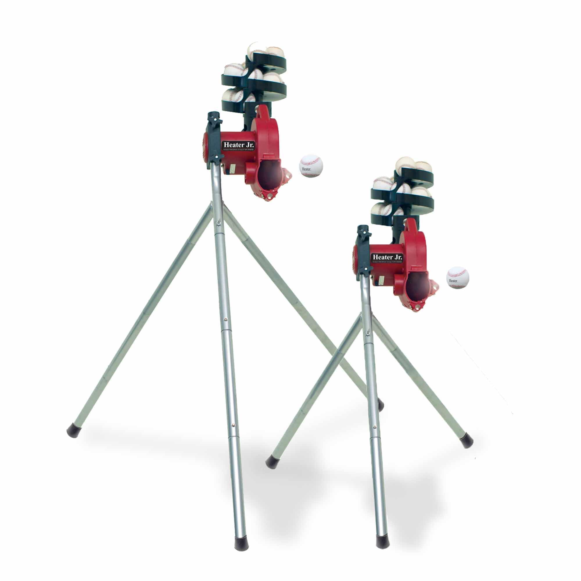 Heater Sports Junior Baseball Pitching Machine - Portable & Adjustable Speed/Angle for Kids Batting Practice | Youth Baseball Training Equipment for Backyard, Field & Team Drills