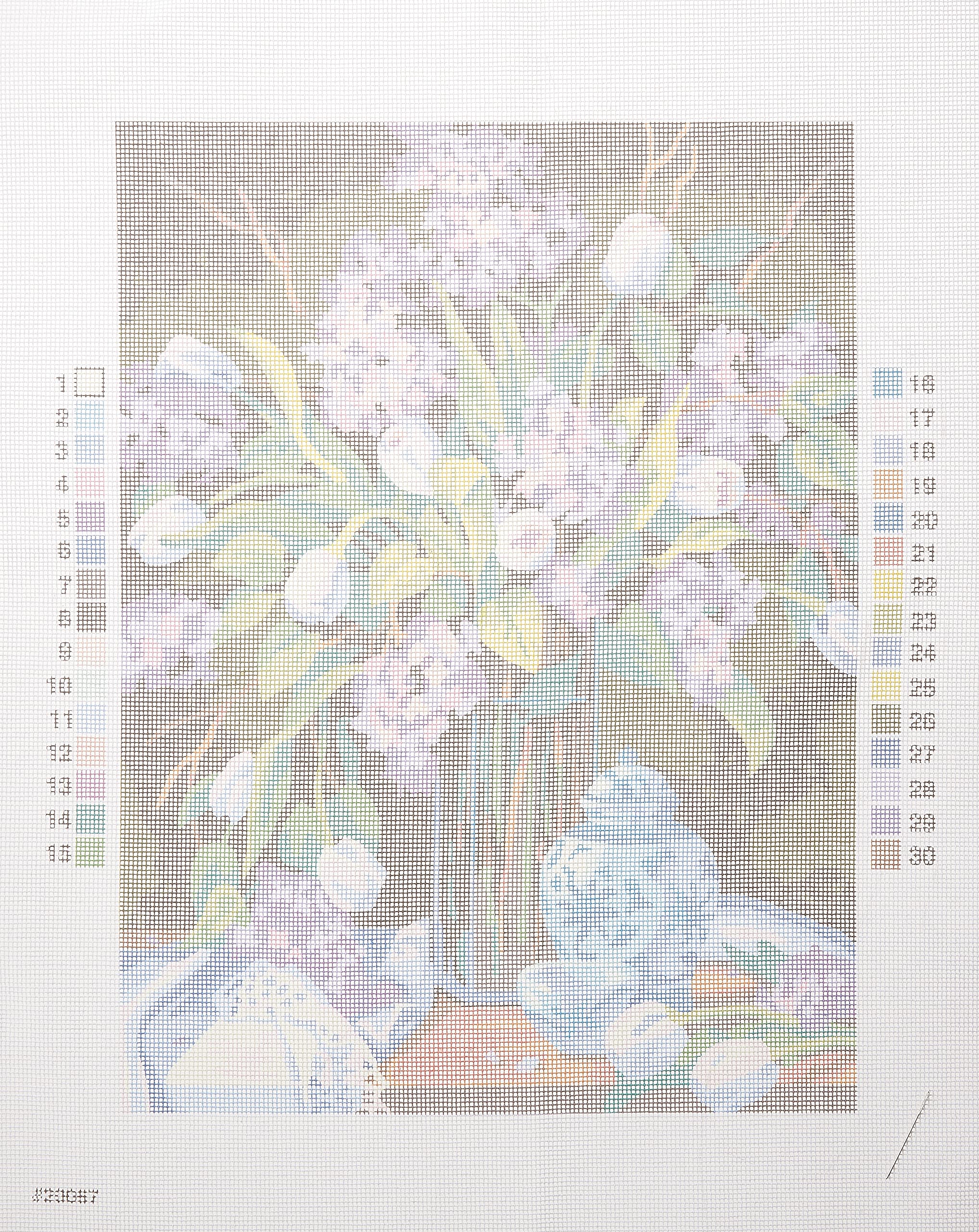 Dimensions Needlecrafts Needlepoint Kit - Tulips and Lilacs Floral Design for DIY Embroidery & Home Decor | Perfect for Beginners, Wall Art, and Gift Giving