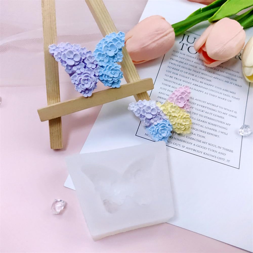 3D Flower Butterfly Silicone Molds for Epoxy Resin, DIY Candles, Soap & Chocolate - Reusable Baking Molds for Cake Decorating, Fondant & Plaster Crafts - Perfect for Home Decor, Wedding Favors & Gift Making