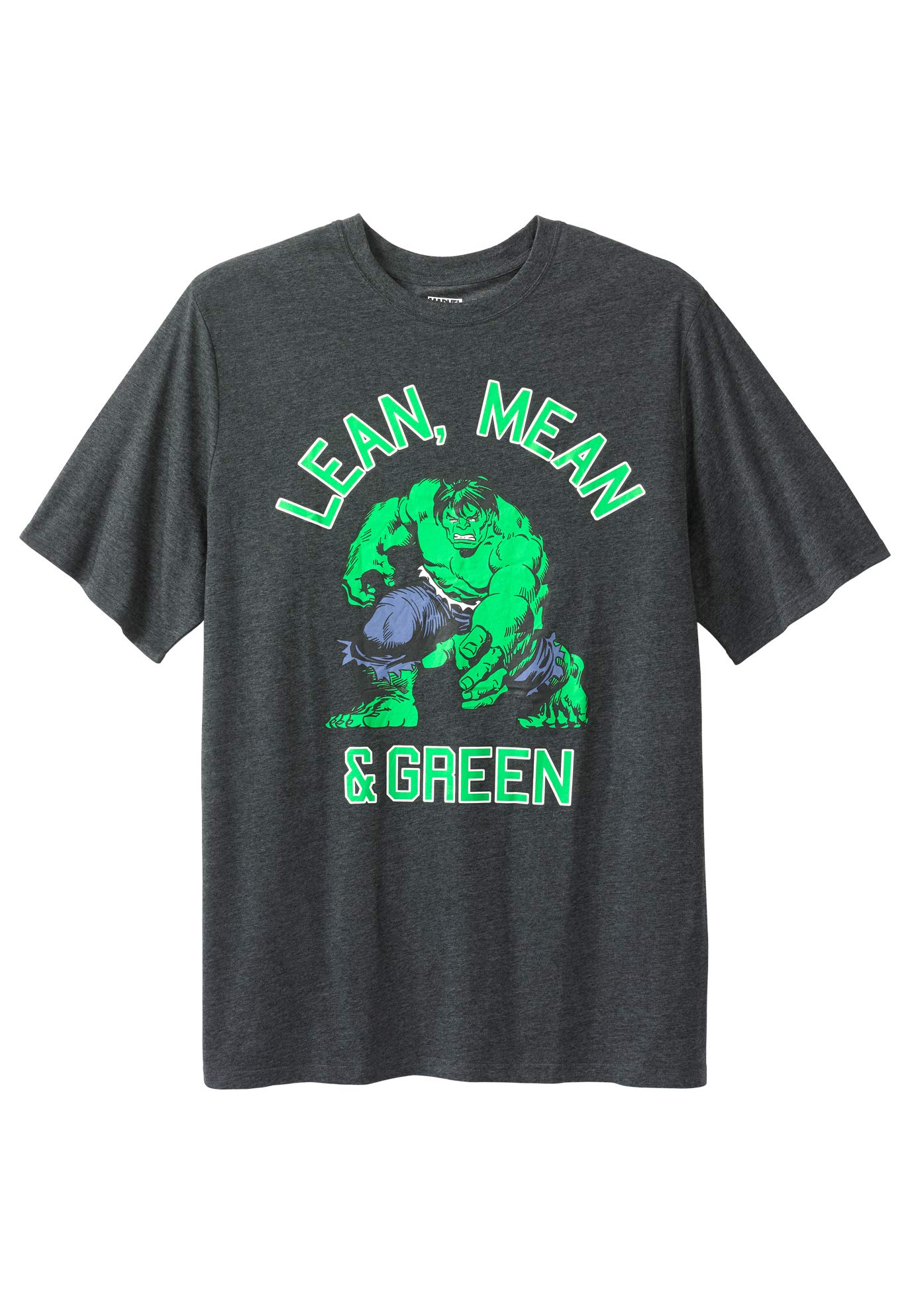 Marvel Men's Big & Tall Hulk Graphic T-Shirt - Superhero Comic Tee for Men - 2XL Black - Casual Wear & Cosplay Costume