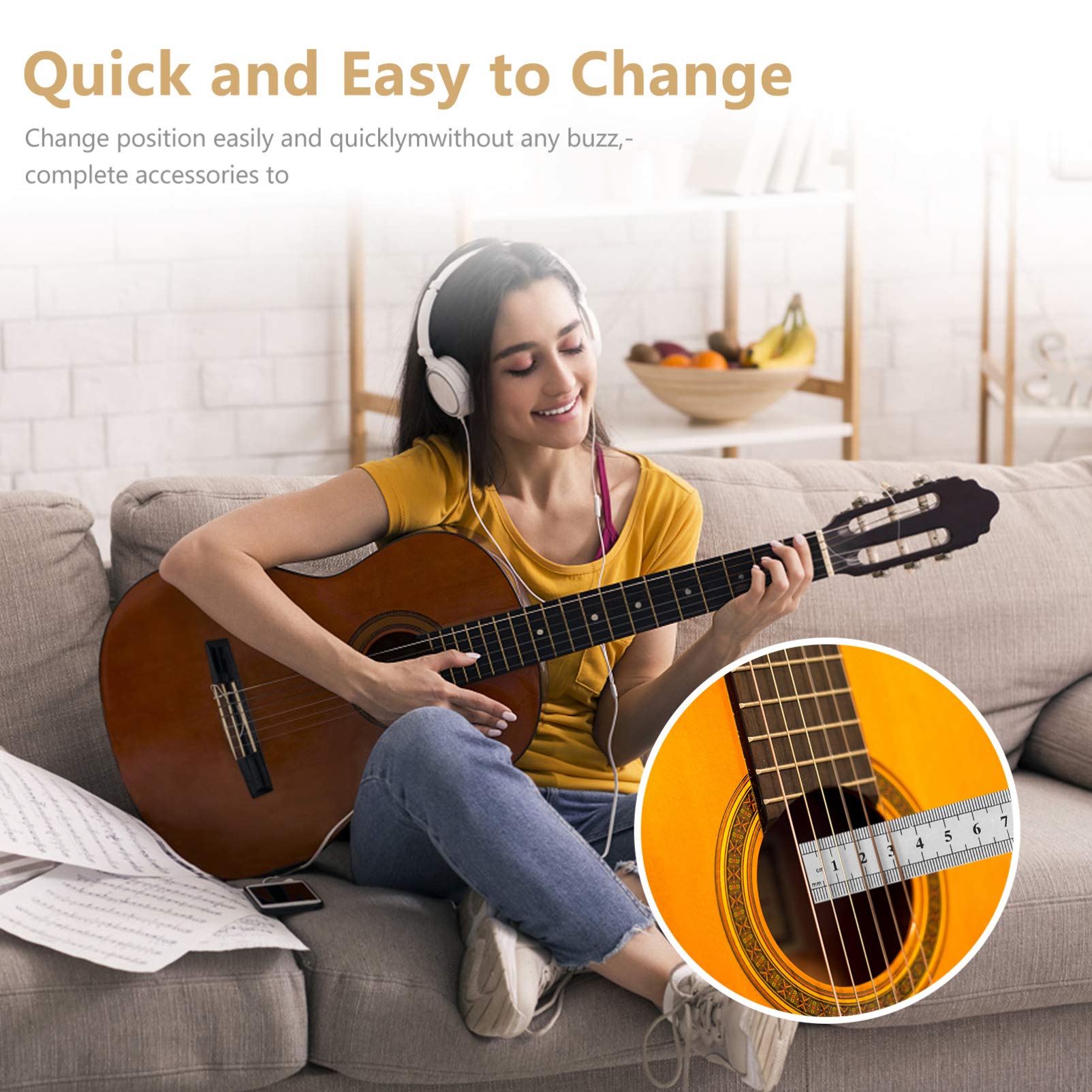 Milisten Guitar Repair Tool Kit - 1 Set Electric Guitar Maintenance Tools with Polishing Cloth, Fretboard Cleaner & Plastic Picks for String Change & Guitar Care - Perfect for Musicians, Guitarists & DIY Enthusiasts