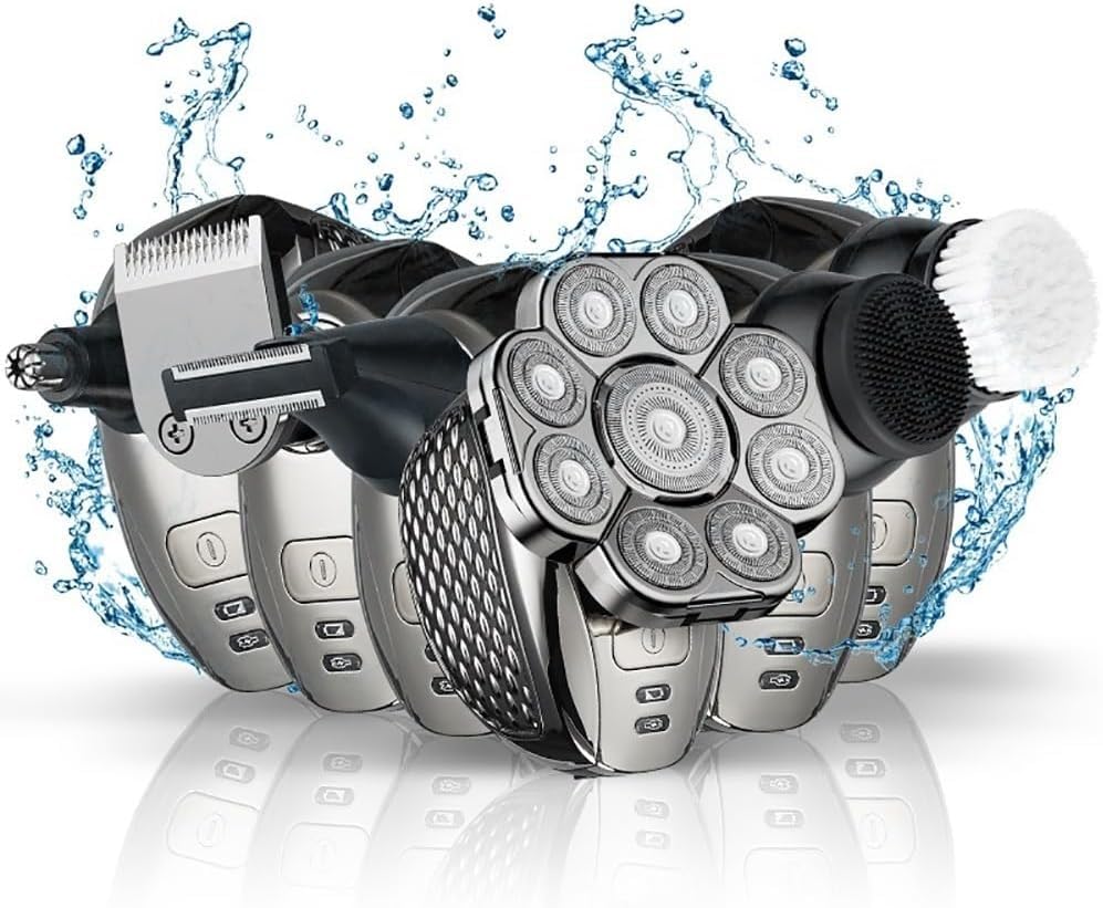 Premium 9D Floating Head Electric Razor for Men - Waterproof USB Rechargeable Shaver with 9 Cutters, Multifunctional Trimmer & Grooming Kit - Perfect for Travel, Home & Office Use