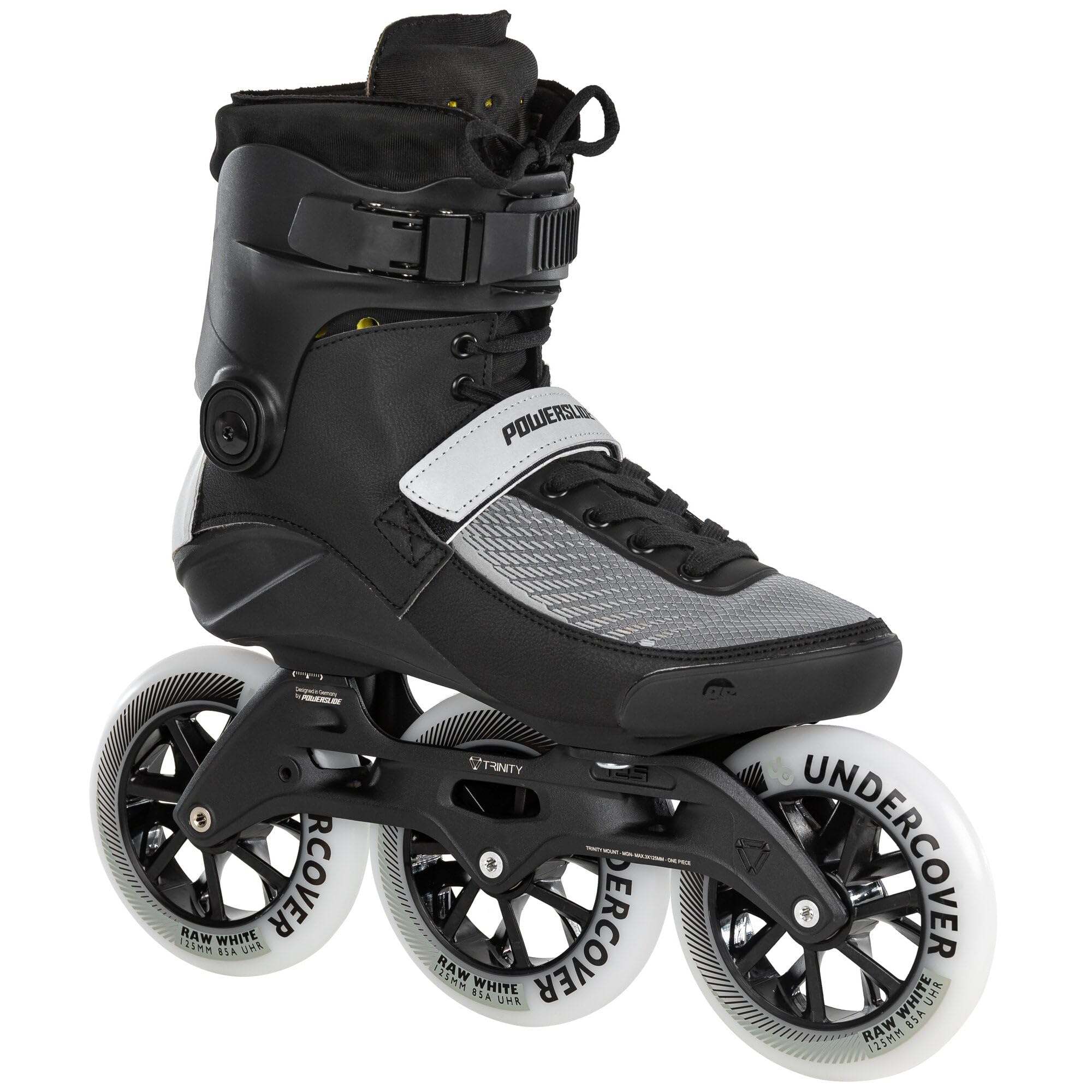 PS Swell Nite 125 3D Adapt Skates Black/Reflective Size 11.0 (US Men's 45) - Premium Inline Skates for Night Skating, Fitness & Urban Commuting
