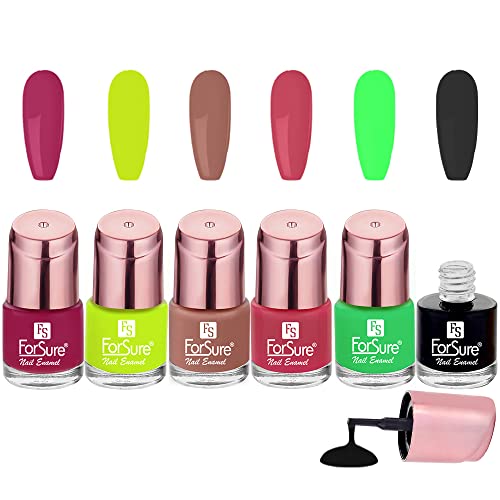 Hot Magenta, Absolute Pink ,Nude Line ,Neon Lime ,Parrot Green ,Bold Black