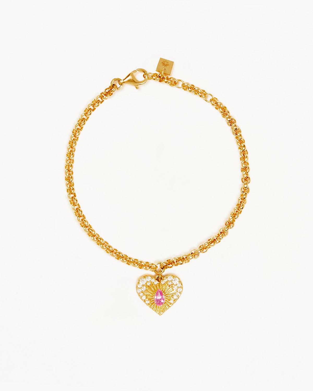 18K Gold Vermeil Heart Charm Bracelet for Women - Elegant & Dainty Jewelry Gift for Her - Perfect for Valentine's Day, Anniversary & Romantic Occasions
