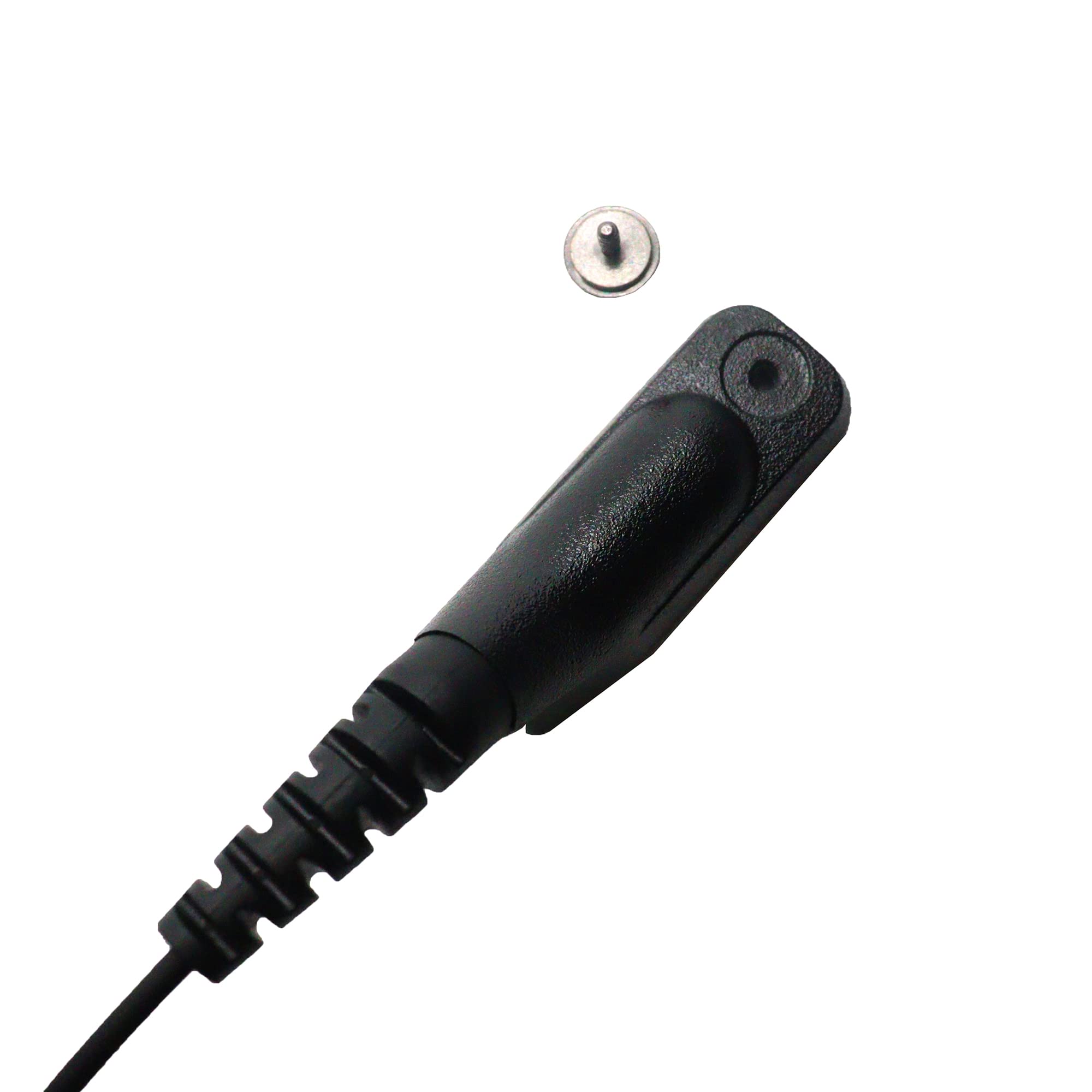 2-Pack Divanova Locking Screw & Earpiece Connector for Motorola APX 4000/6000/7000/8000 & XPR 7550/7550e - Secure Headset, Speaker Mic & Lapel Mic Connection for Police, Security & Two-Way Radio Communication