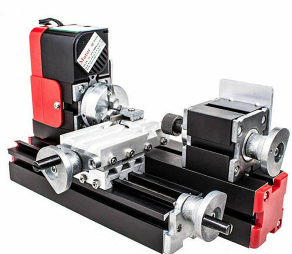 Mini Metal Lathe Machine 12V DC - High Speed 20000 RPM for DIY Woodworking & Metalworking | Perfect for Hobbyists, Craftsmen & Small Workshops