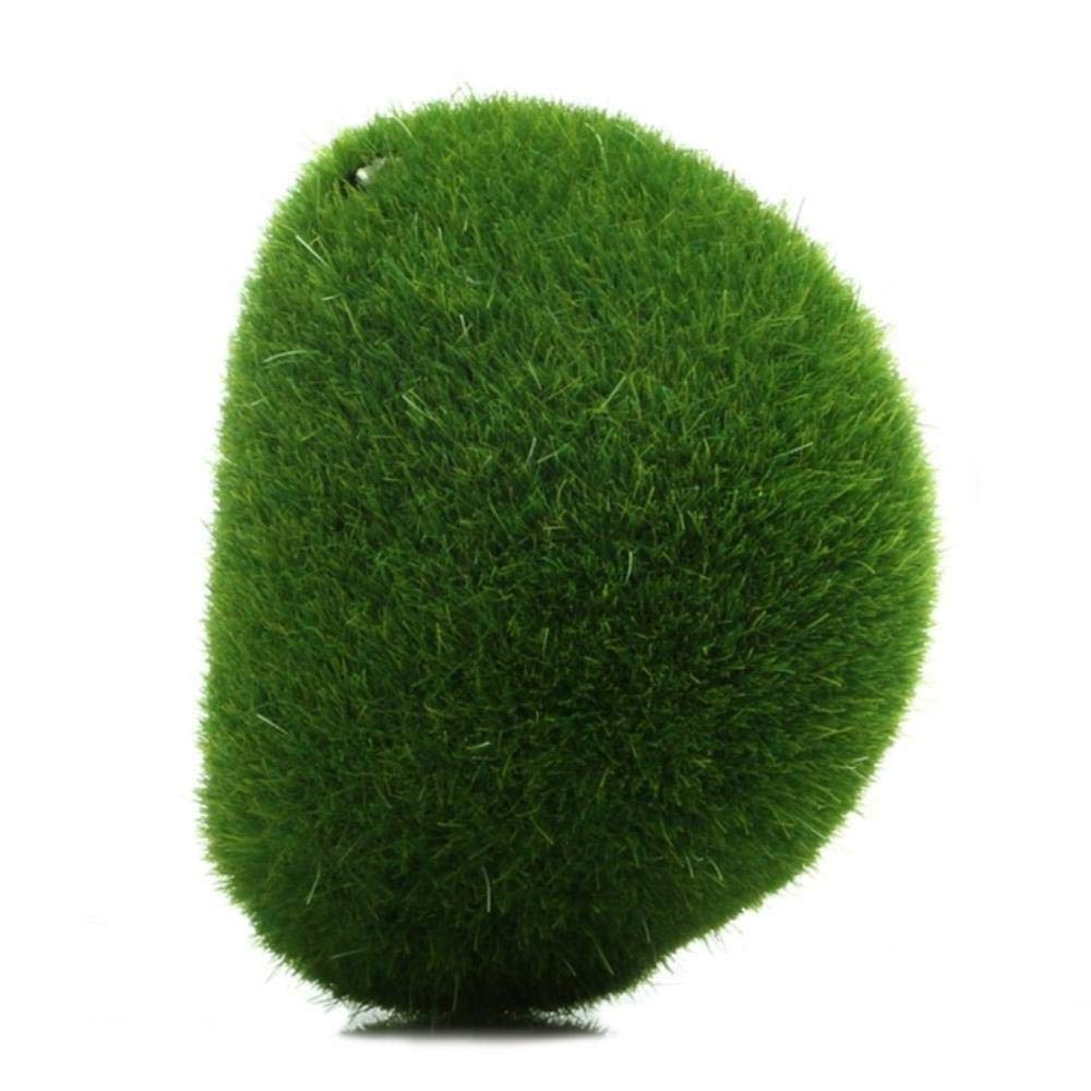 VJRQM Aquarium Decor - Fish Tank Hideout, Betta Fish Cave, Shrimp Moss Balls & Artificial Grass Turf for Mini Fairy Garden & Micro Terrarium - Perfect for Home, Office & Classroom Aquascaping