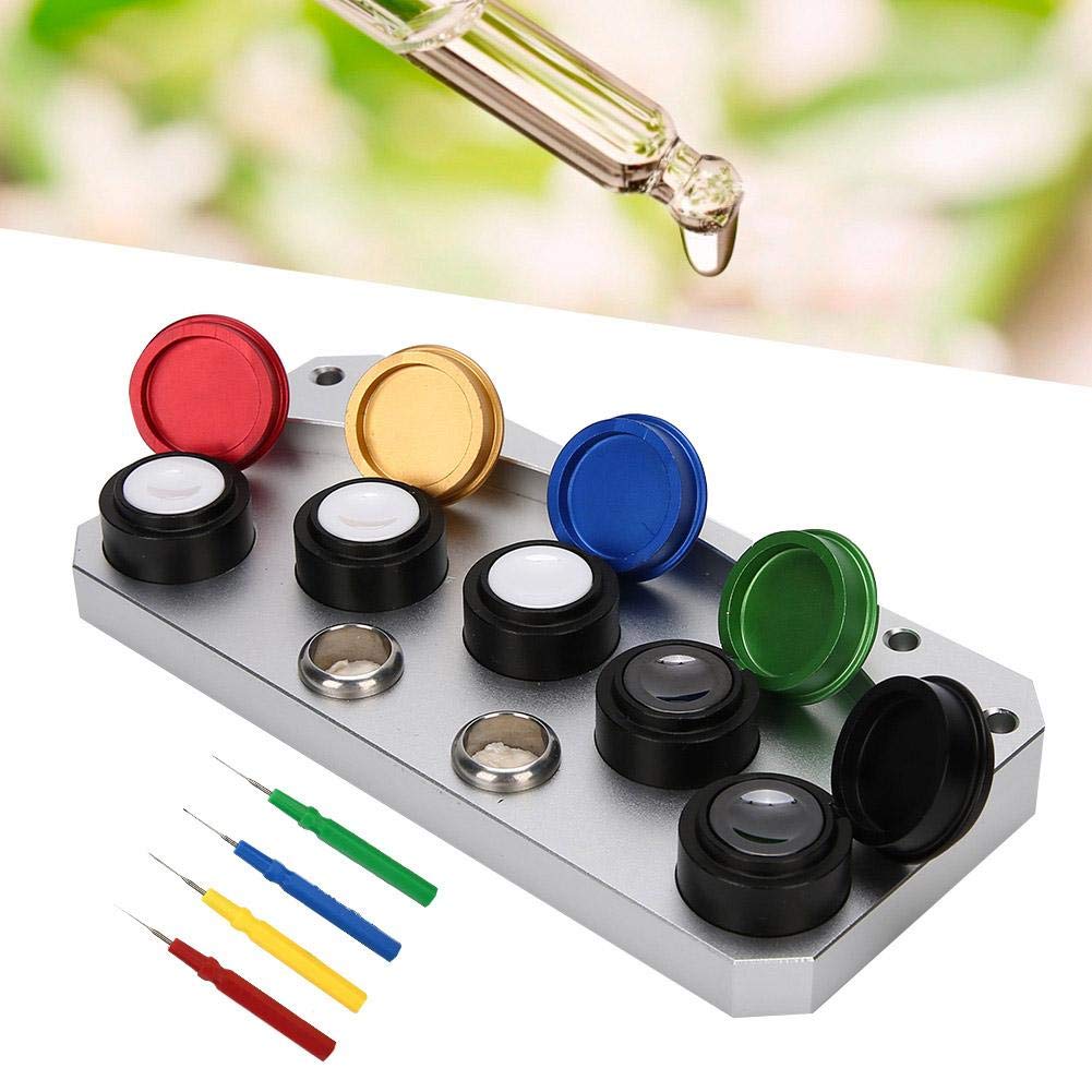 Professional Watch Oiler Set - Metal Watch Oil Dip Tool with Oil Dish & 4 Oil Pens | Precision Watch Repair Accessory for Watchmakers & Jewelers | Ideal for Watch Maintenance, Lubrication & DIY Repair Projects