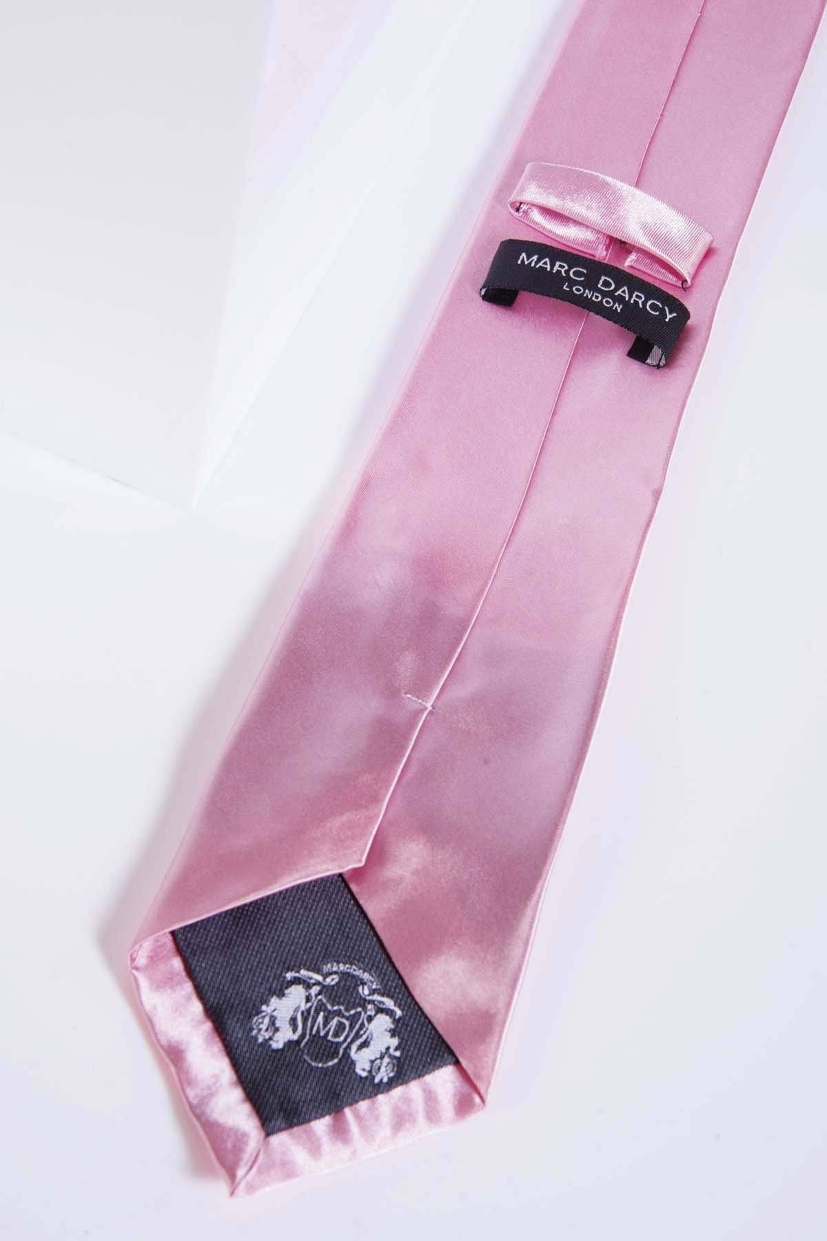 STANLEY Premium Satin Tie and Pocket Square Set in Pink - Elegant Formal Wear for Weddings, Business Meetings & Special Occasions