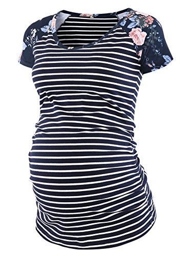 A1-navy White Stripe/Flower