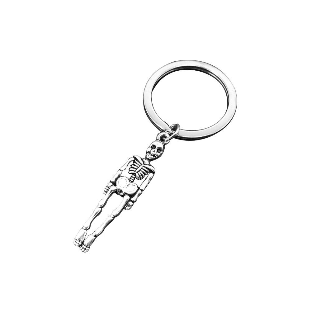 ABOOFAN Halloween Skeleton Keychain - Alloy Key Ring with Pendant for Bags, Creative Gift & Decoration Accessory - Perfect for Halloween Parties, Cosplay & Spooky Home Decor