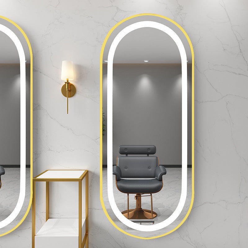Luna Oval LED Salon Mirror with Adjustable Brightness - Professional Vanity Makeup Mirror for Home & Salon Use - Perfect for Makeup, Skincare, and Hairstyling