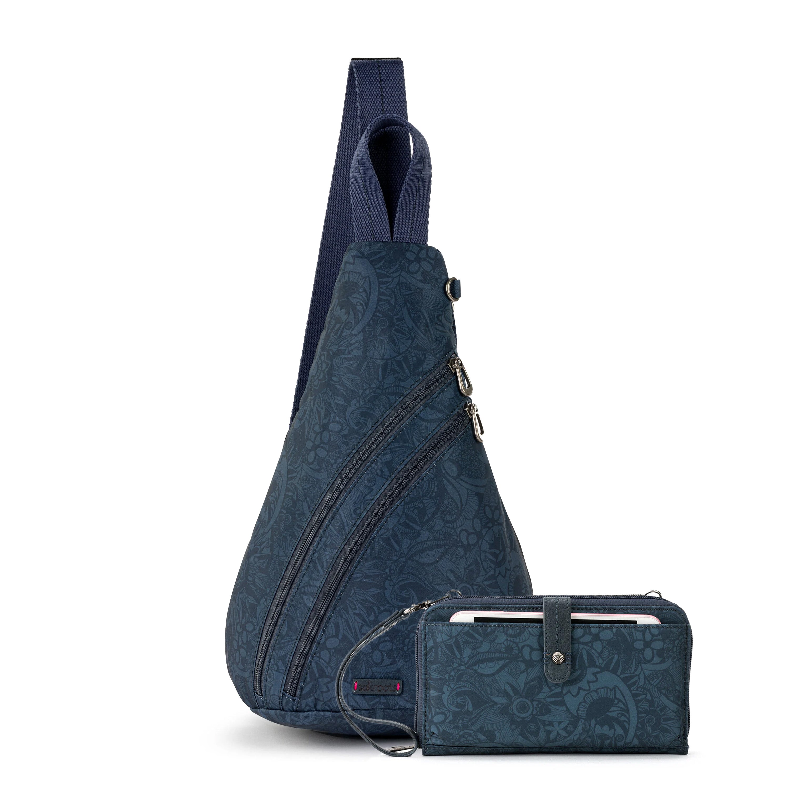 On The Go Sling Backpack with Iris Smartphone Holder - Lightweight Crossbody Bag for Travel, Hiking & Daily Use - Perfect Gift Set for Men & Women