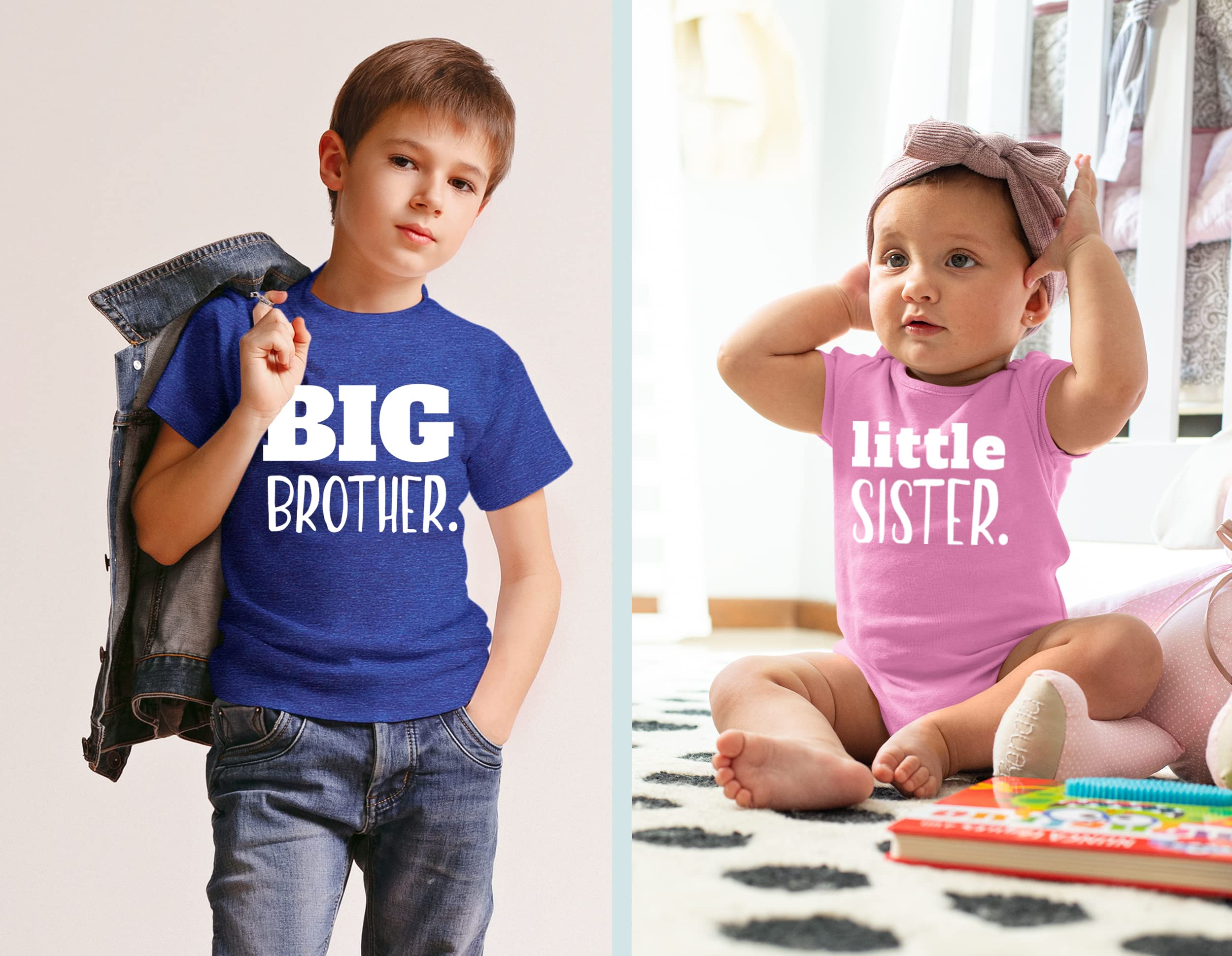 Adorable Matching Sibling Outfits for Toddler Big Brother & Little Sister - Cute Newborn Girl & Boy Coordinated Sets for Family Photos & Special Occasions