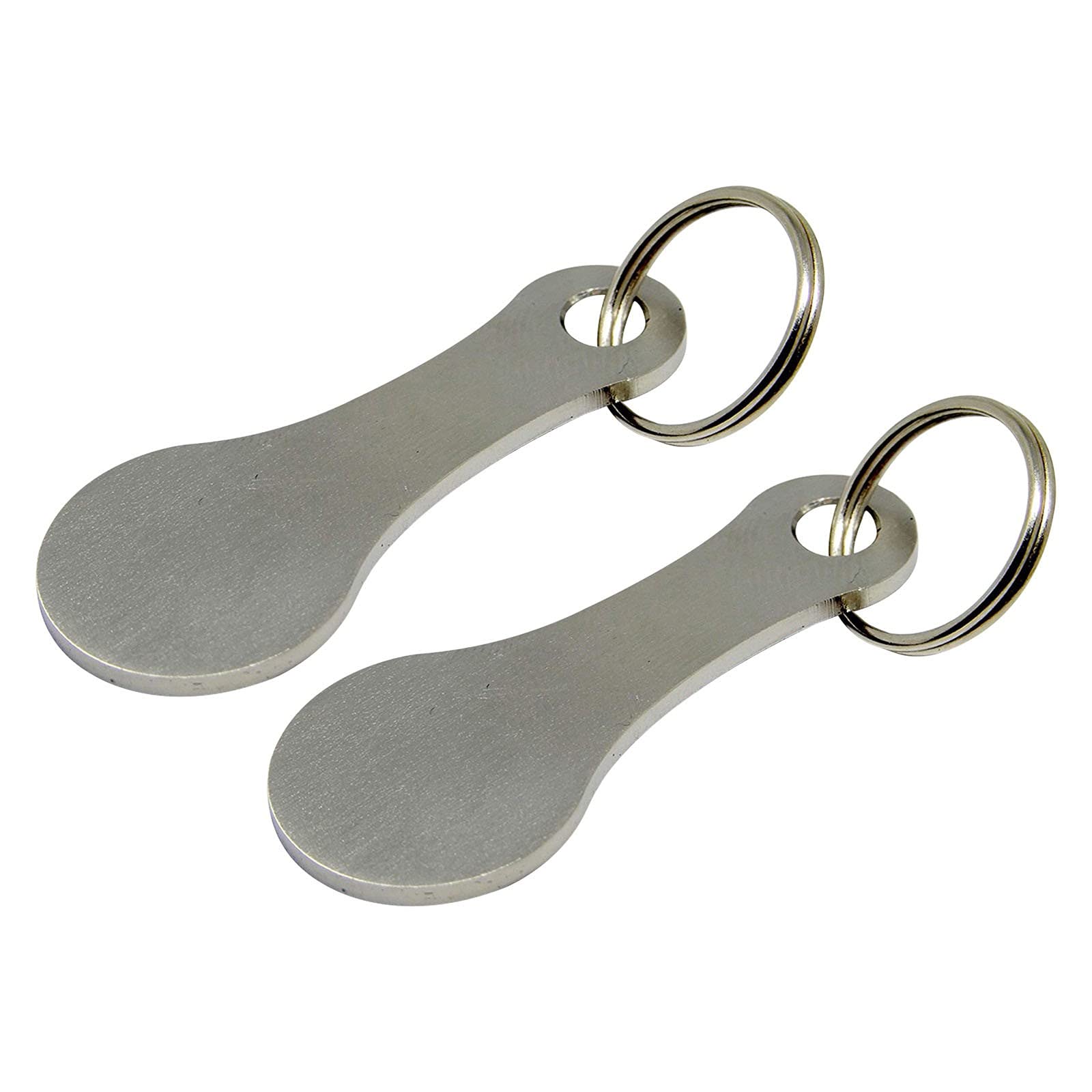 Detachable Keychain Flashlight & Metal Key Ring - for Shopping & Travel