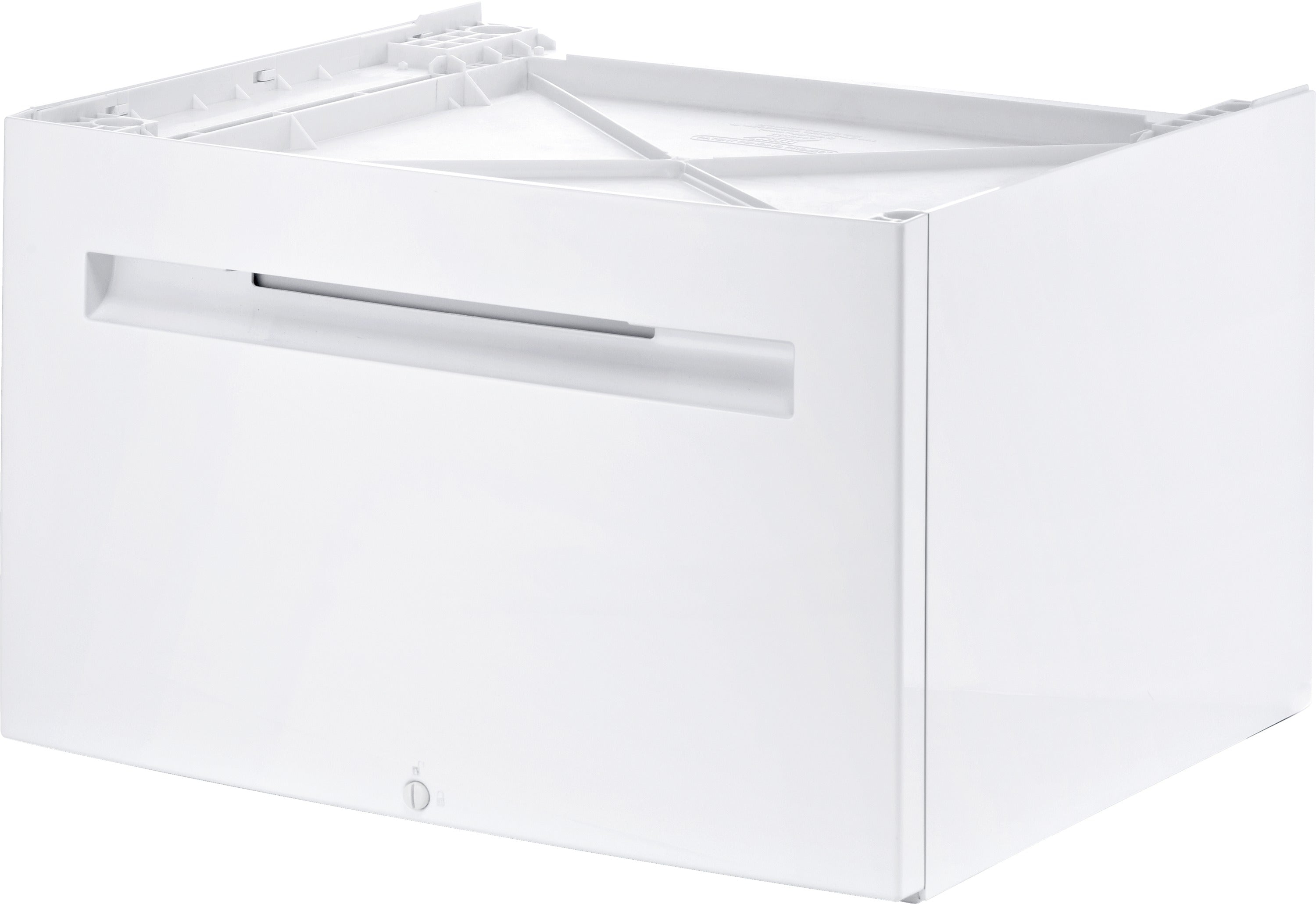 Bosch WMZPW20W 24-Inch White Washer Pedestal - Perfect for Laundry Room Organization & Front-Load Washing Machine Support