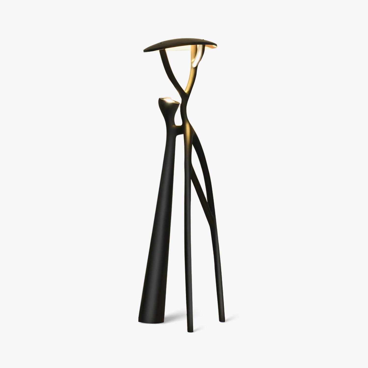 Gothic Tree Sculpture Floor Lamp - Handcrafted Black Metal Tree Design Standing Light for Living Room, Bedroom, or Gothic Home Decor - Perfect for Halloween, Dark Aesthetic, and Fantasy Themed Spaces