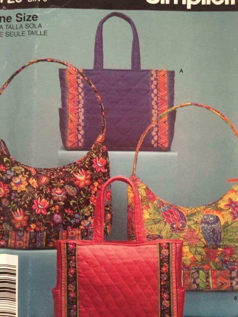 Simplicity Pattern 4729 - DIY Sewing Pattern for Stylish Tote Bags, Purses & Handbags | Perfect for Fashion Accessories, Gift Making & Craft Projects